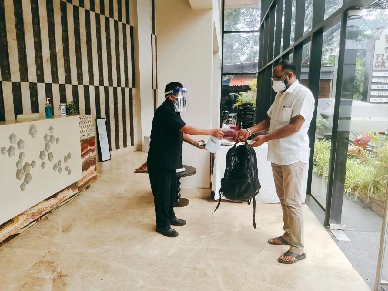 Lobby or reception in The Flora Grand, Vasco, Goa