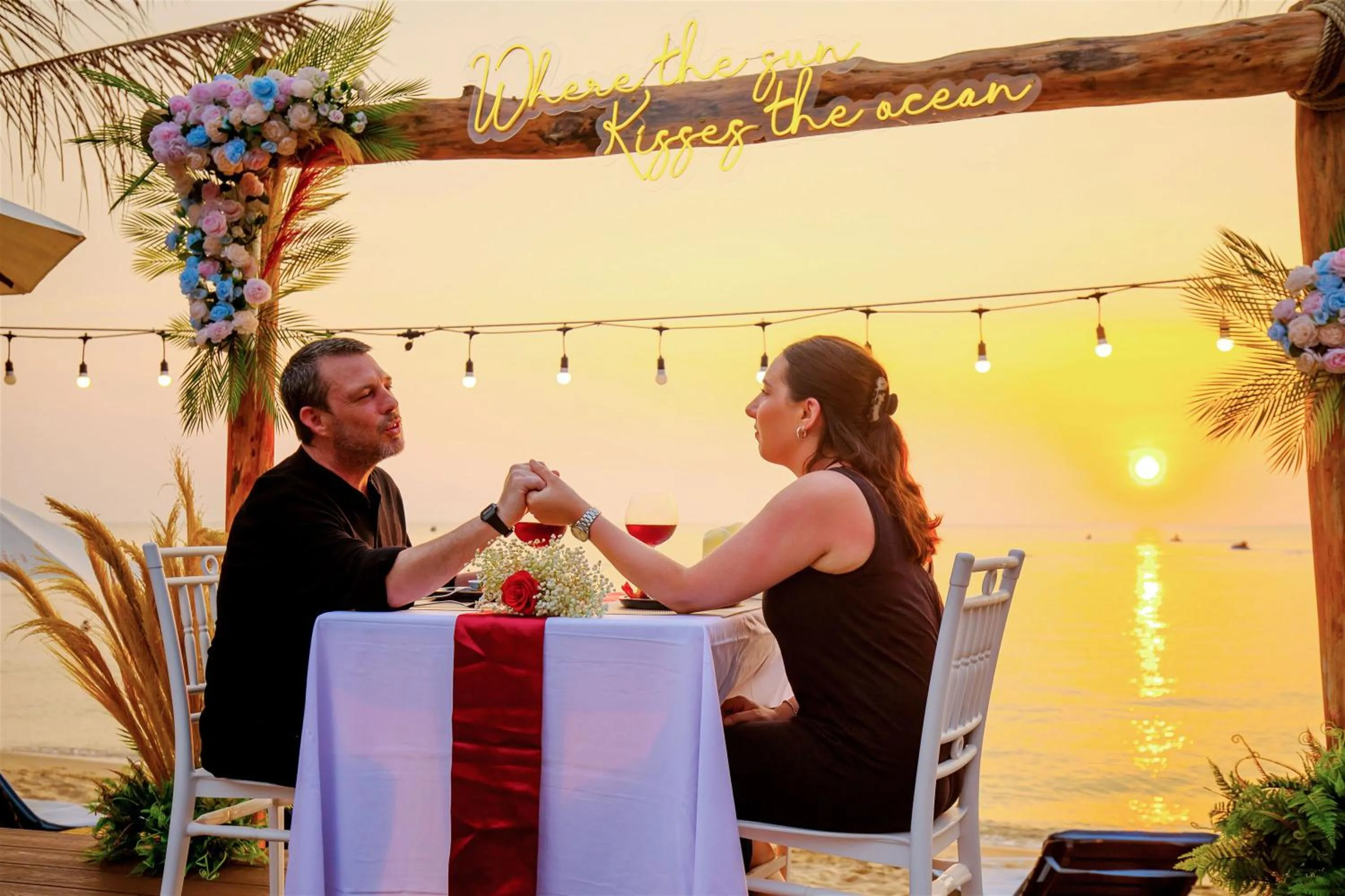 group of guests in Anja Beach Resort & Spa