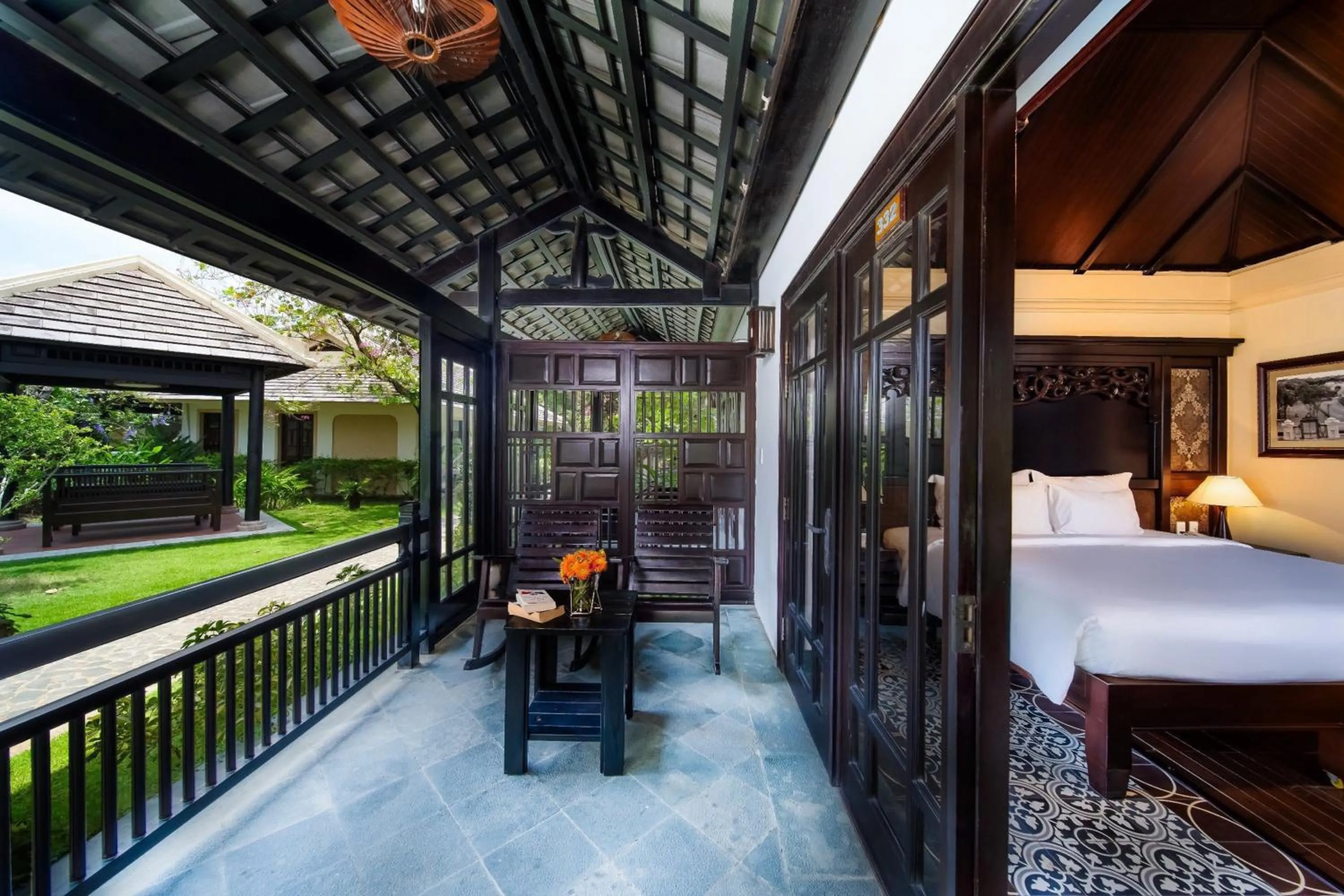 View (from property/room), Bed in Anja Beach Resort & Spa