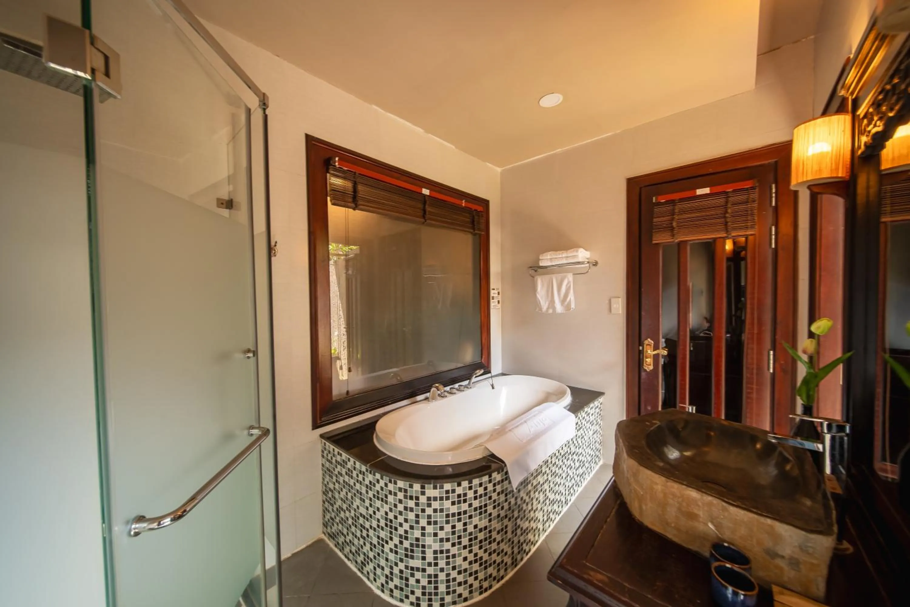 Shower in Anja Beach Resort & Spa