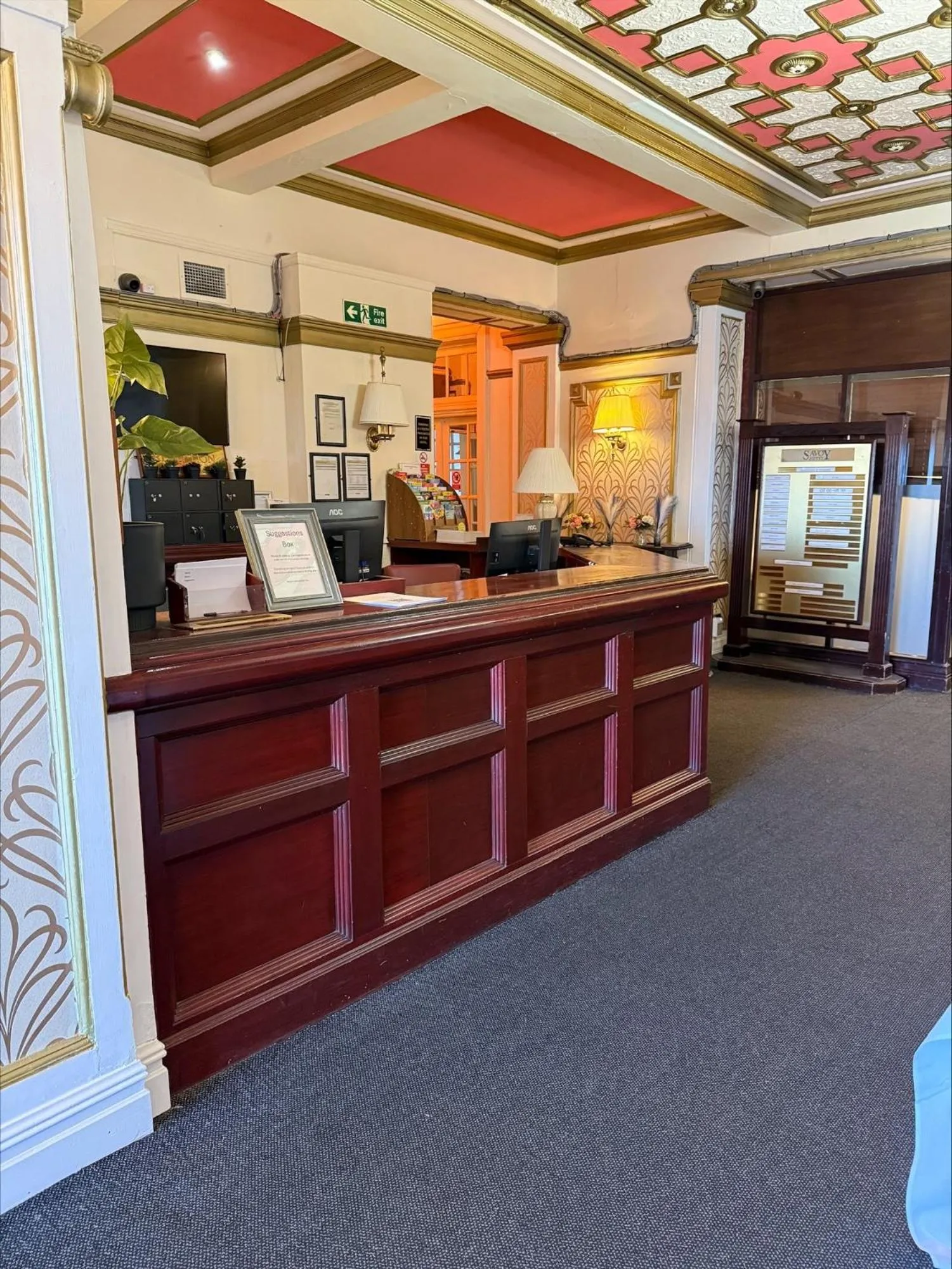 Lobby or reception in The Savoy Hotel