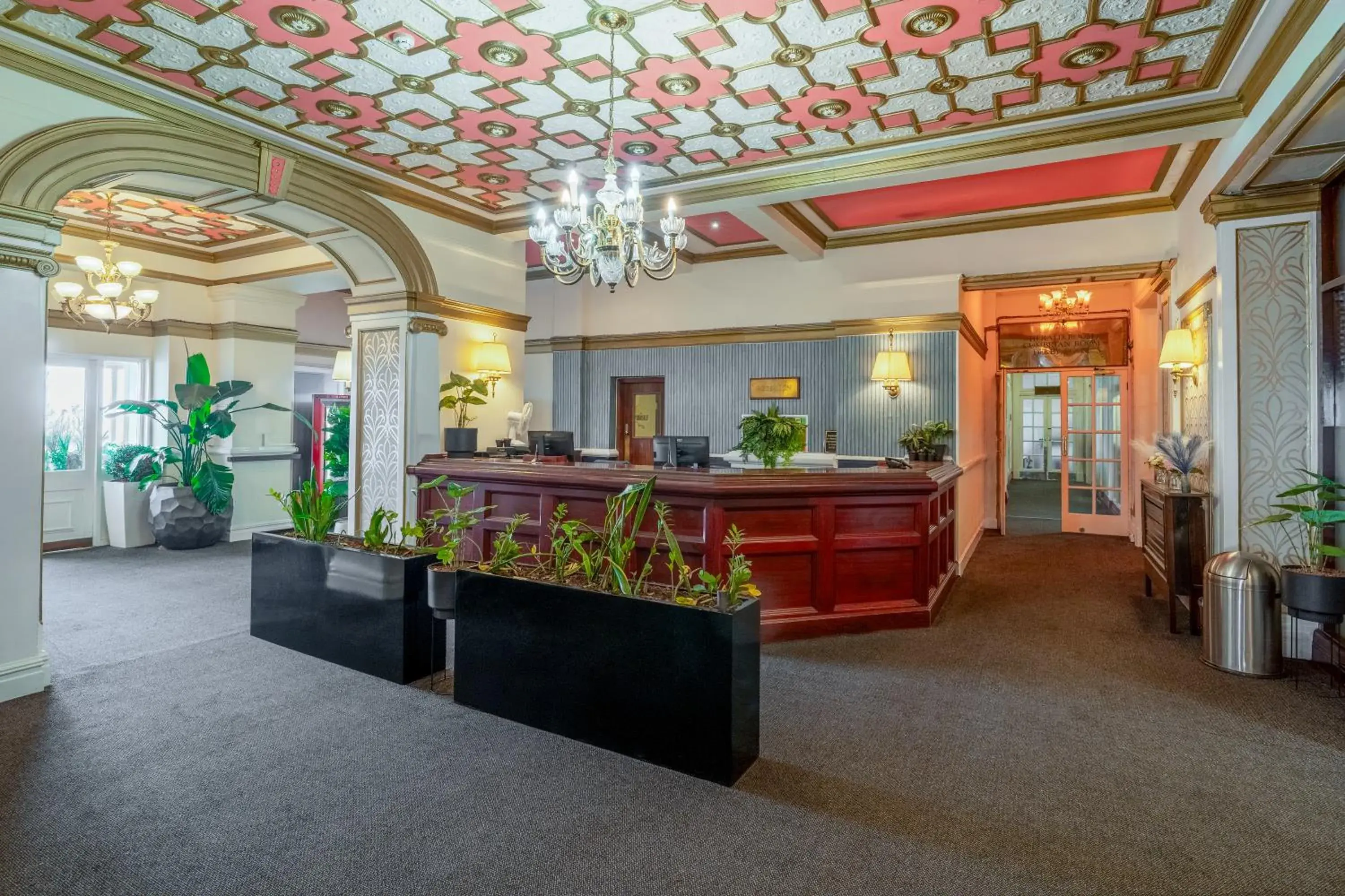 Lobby or reception in The Savoy Hotel Lobby or reception in The Savoy Hotel