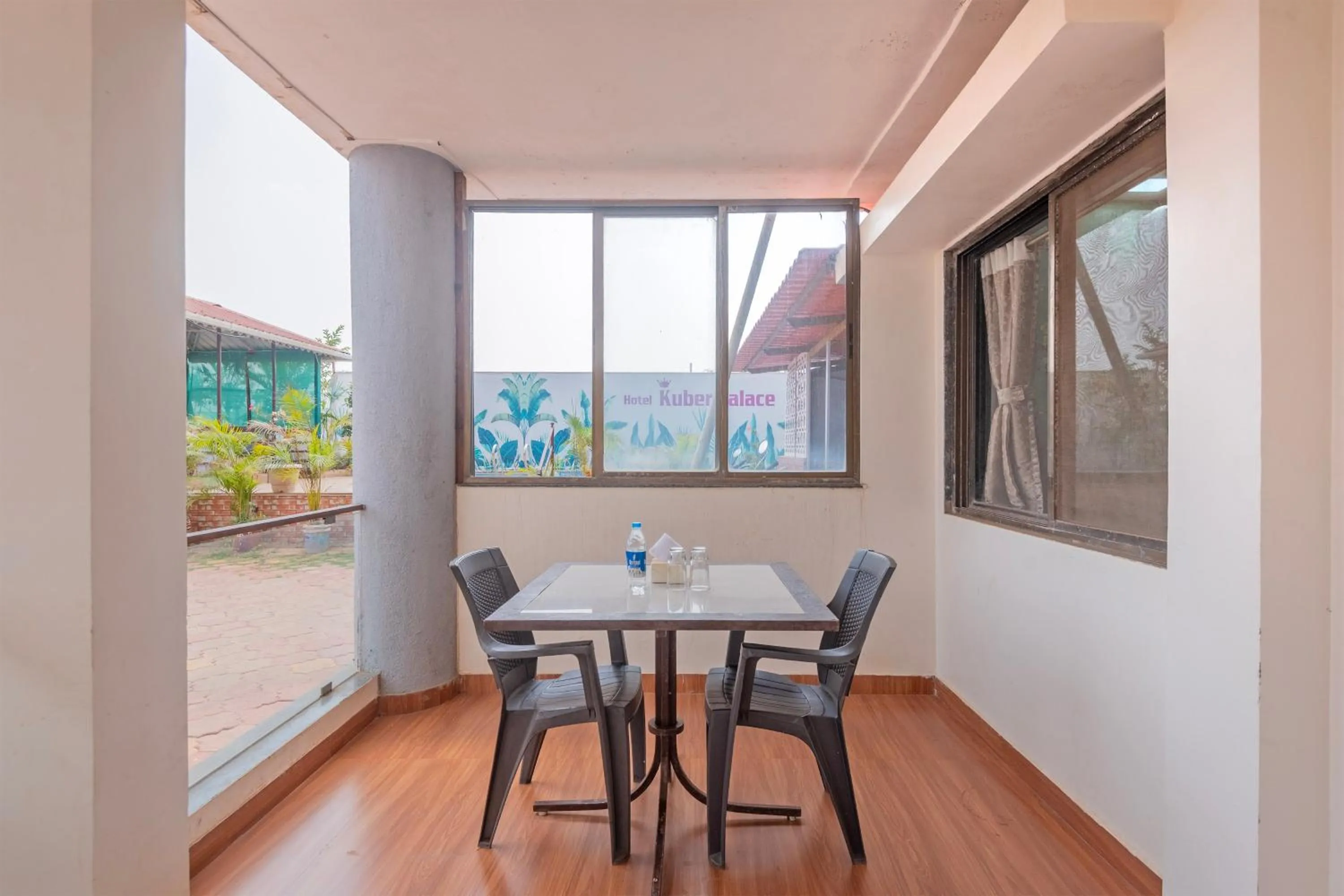 Balcony/Terrace in Treebo Kuber Palace with Swimming Pool