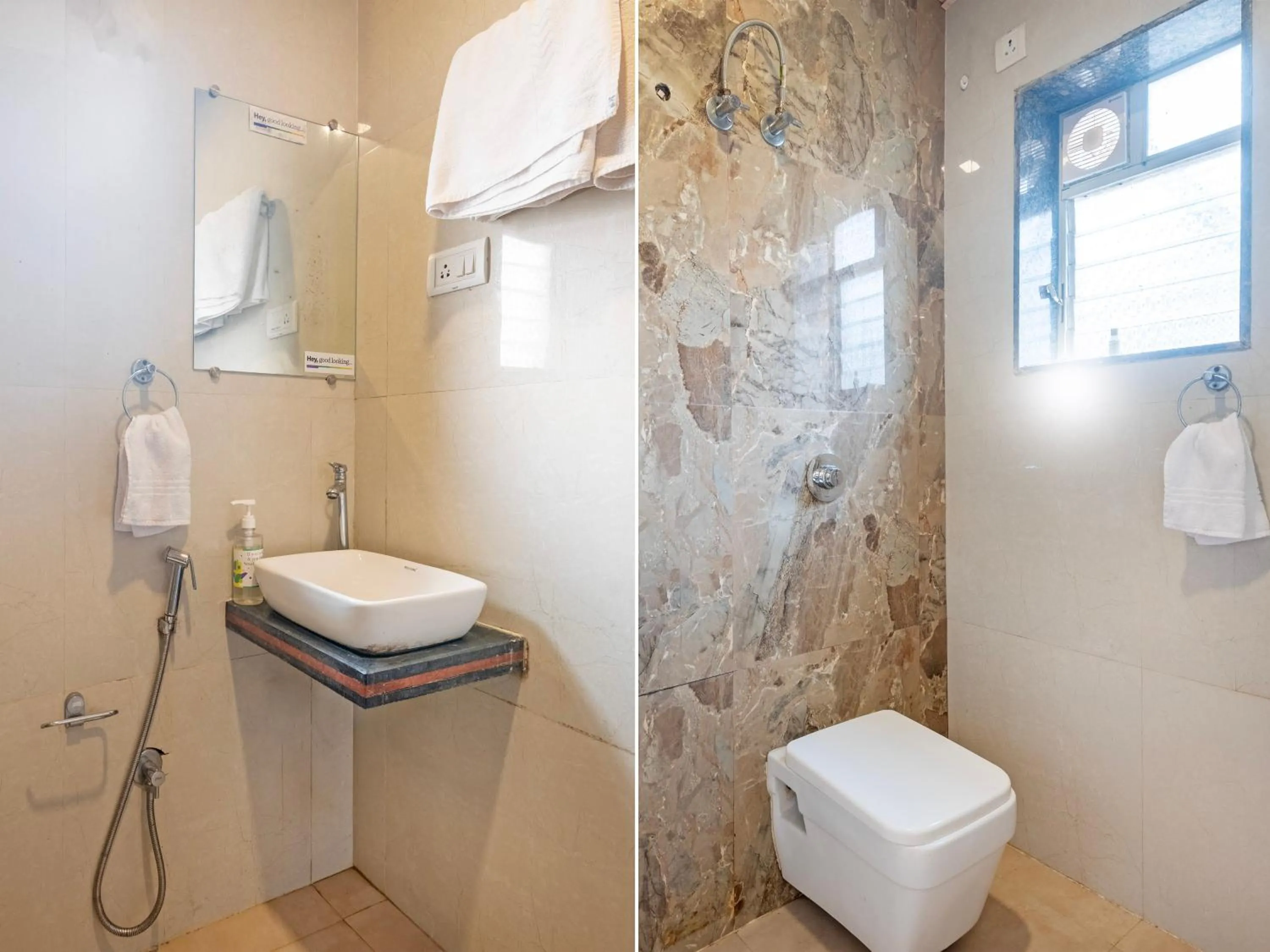 Bathroom in Treebo Kuber Palace with Swimming Pool