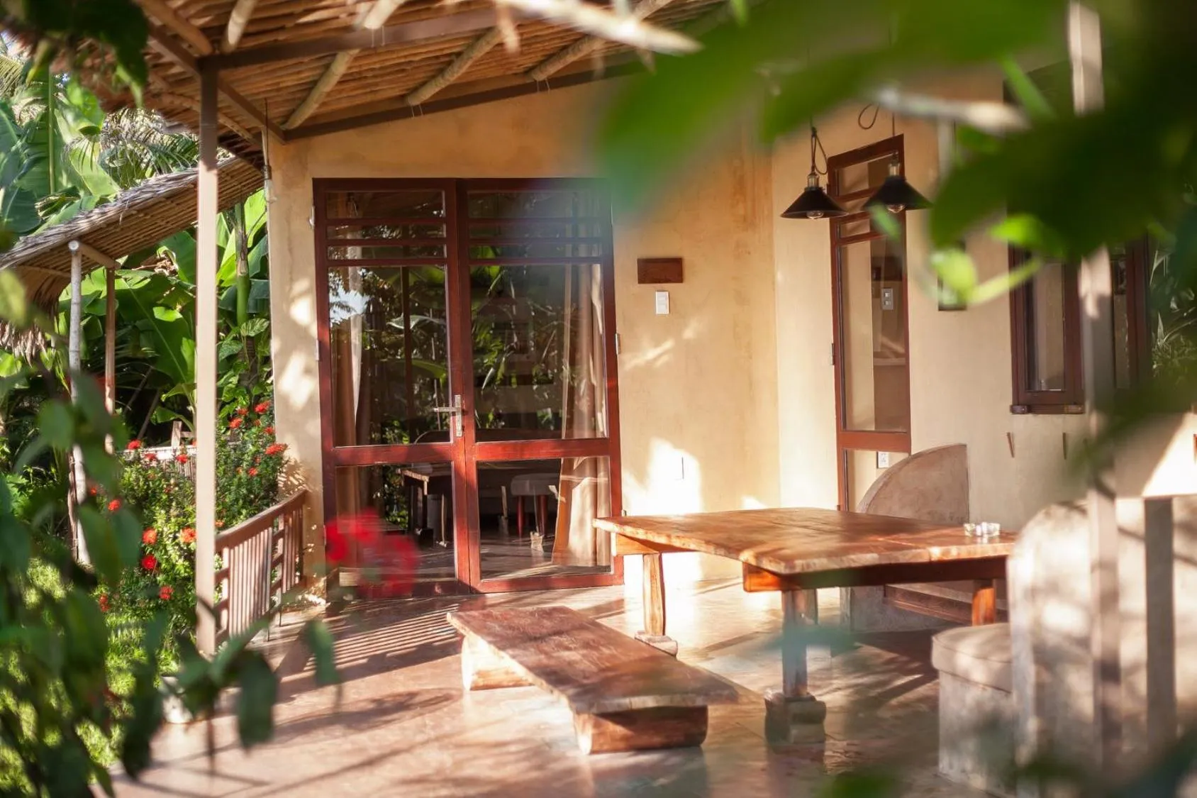 Patio in An Villa boutique resort