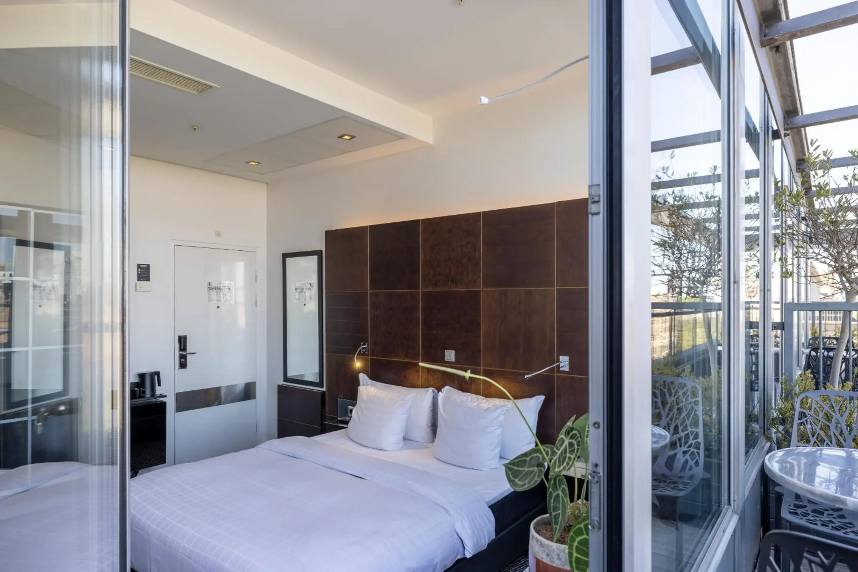 View (from property/room), Bed in The Square View (from property/room), Bed in The Square