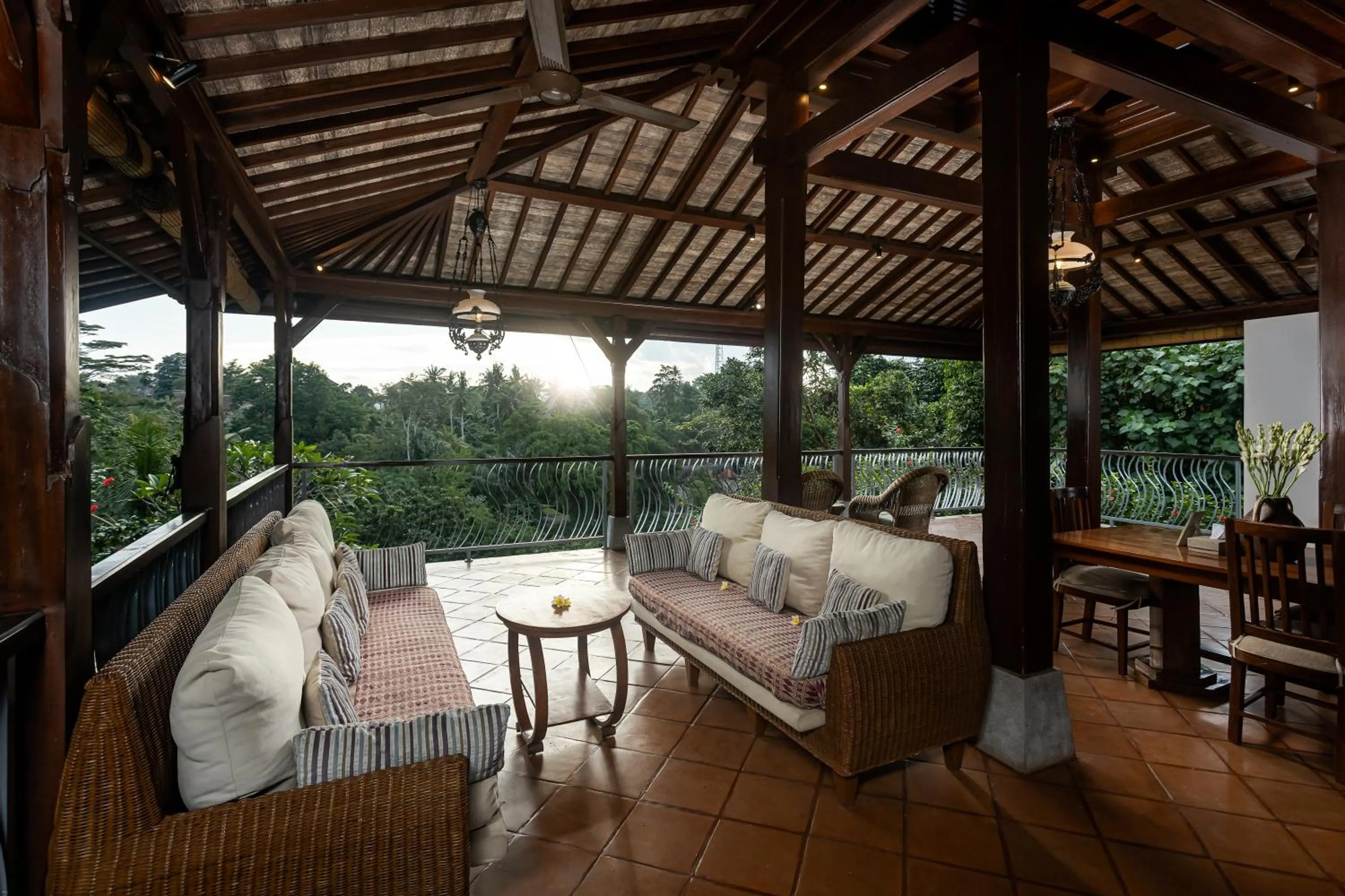 Seating area in Villa Beji Mawang Ubud by GenuineHost