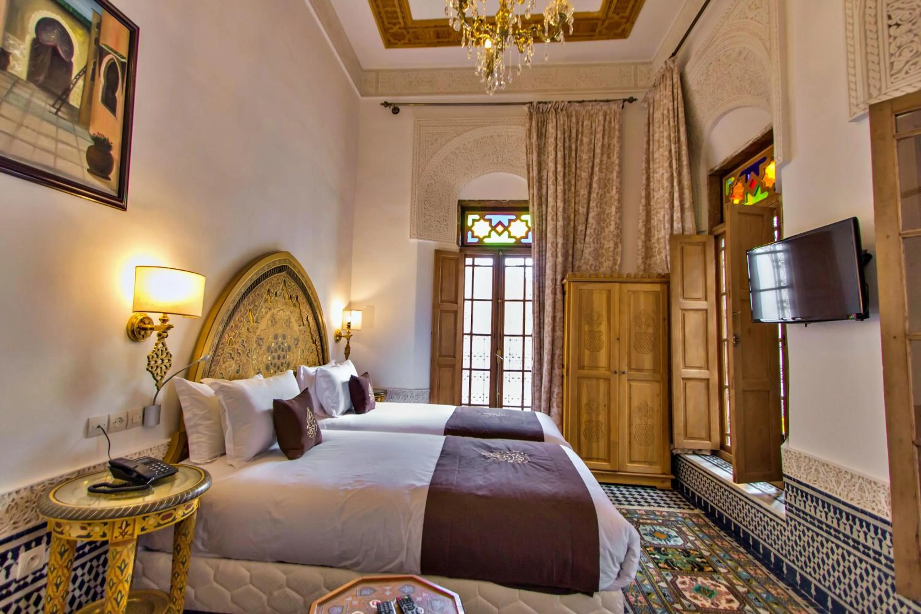 Bed in Riad Marjana suites & Spa