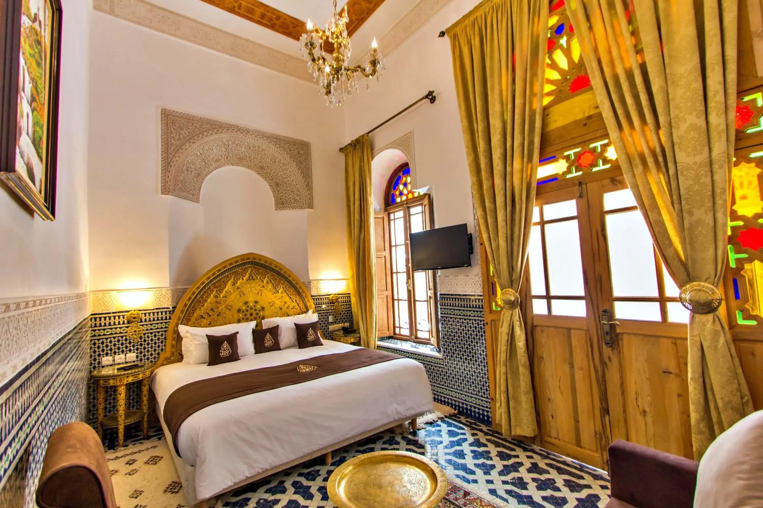 Bed in Riad Marjana suites & Spa Bed in Riad Marjana suites & Spa