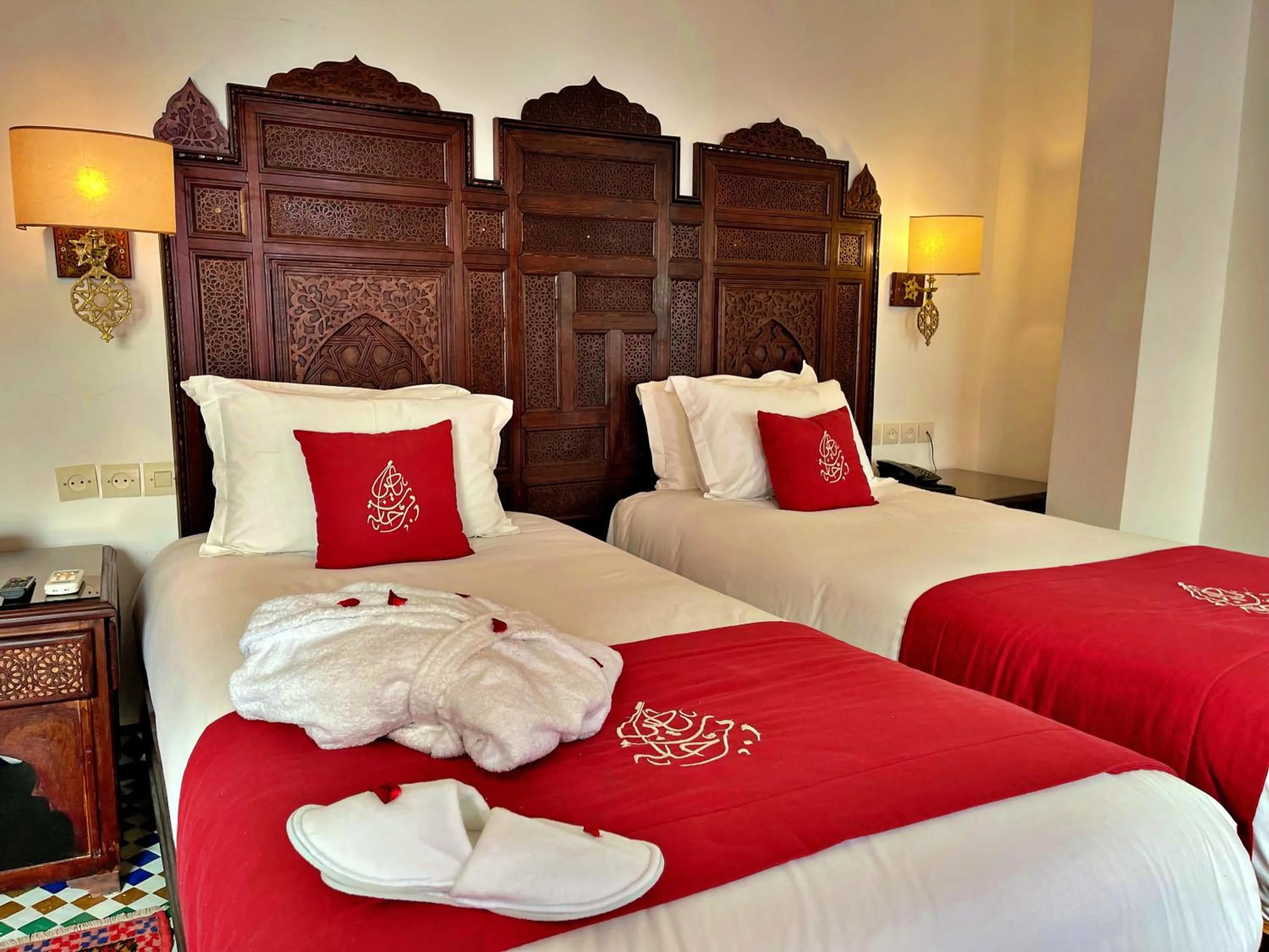 Bed in Riad Marjana suites & Spa