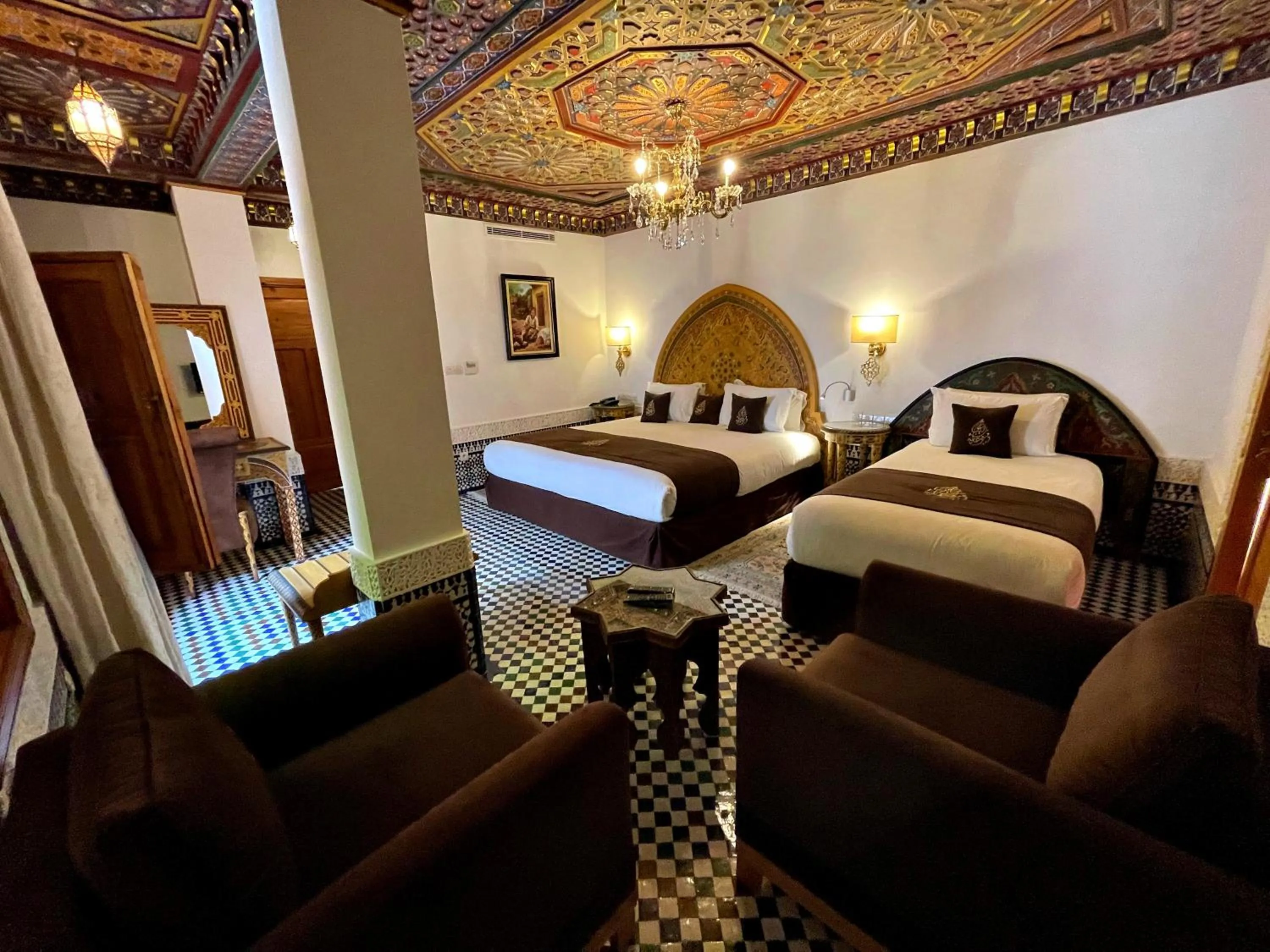 Bed in Riad Marjana suites & Spa