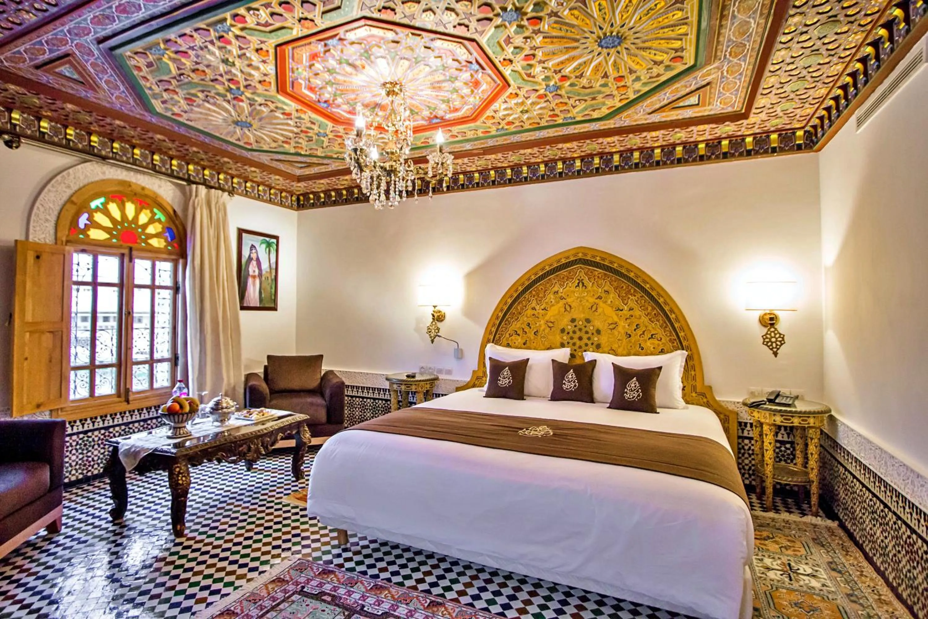 Bed in Riad Marjana suites & Spa