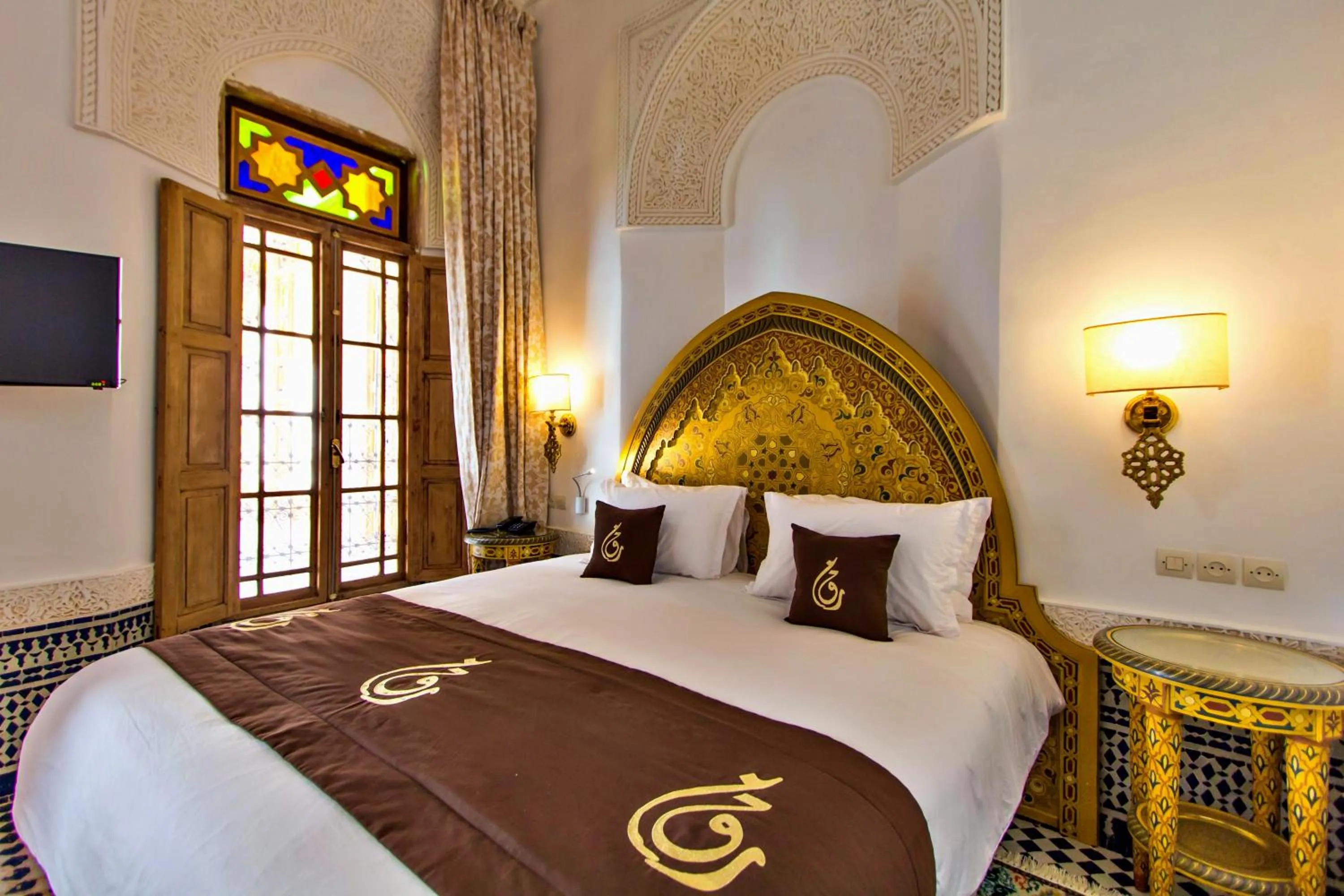 Bed in Riad Marjana suites & Spa