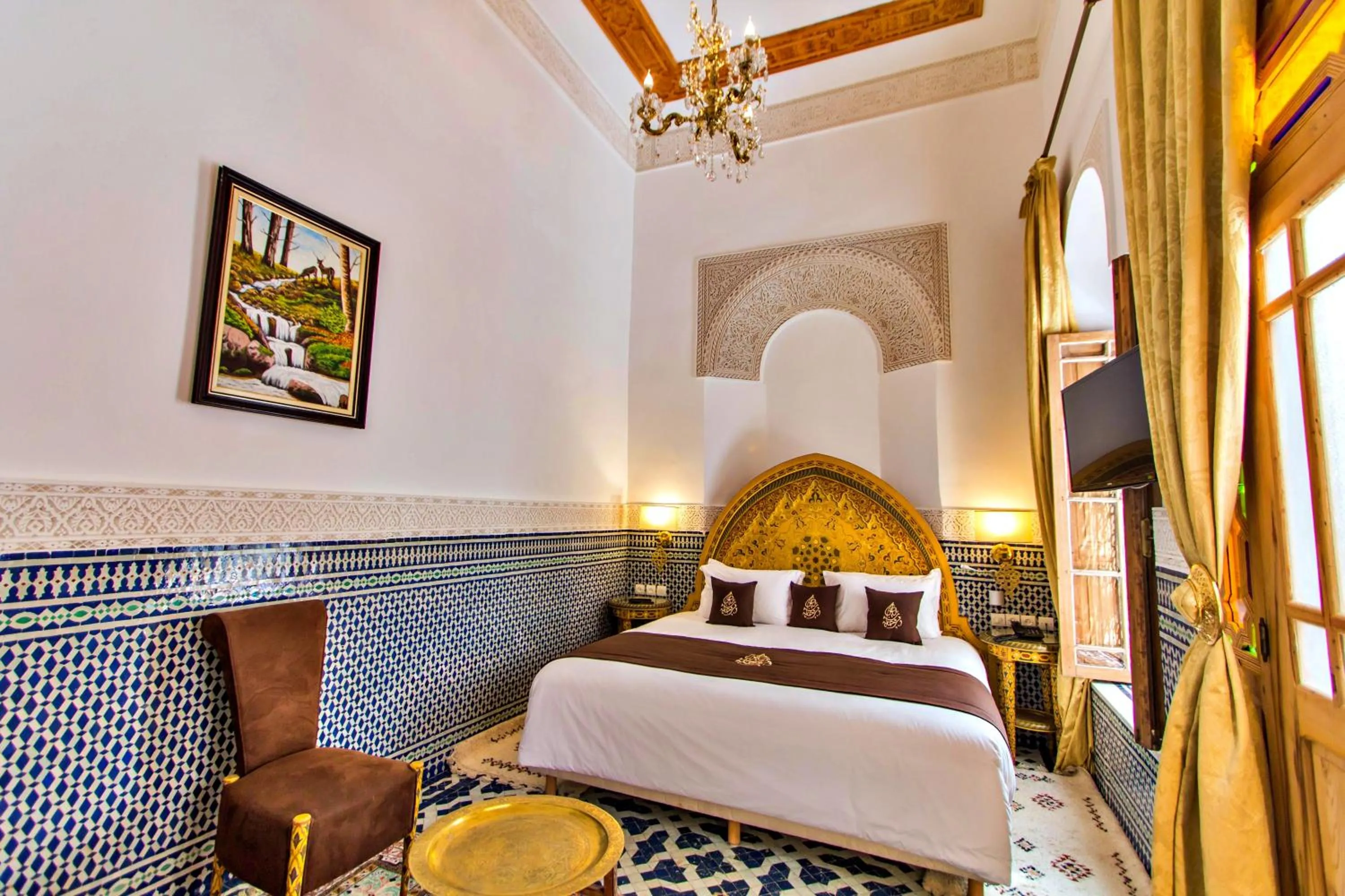 Bed in Riad Marjana suites & Spa