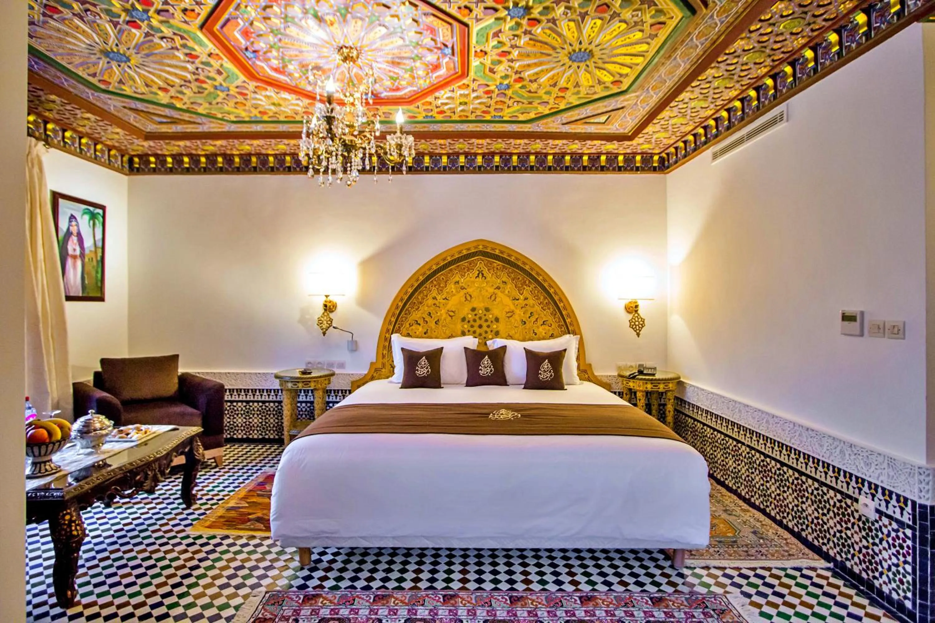 Bed in Riad Marjana suites & Spa