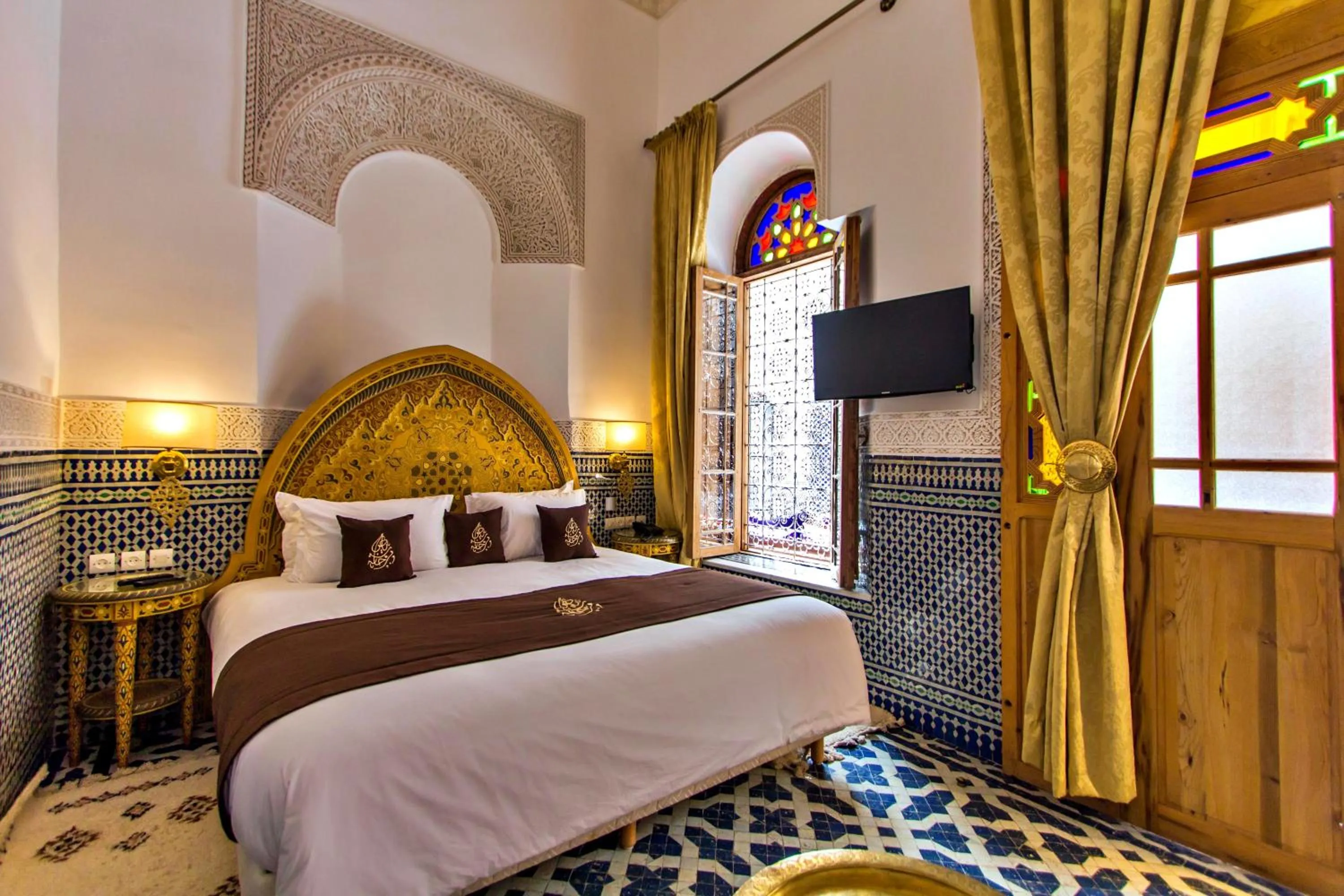 Bed in Riad Marjana suites & Spa