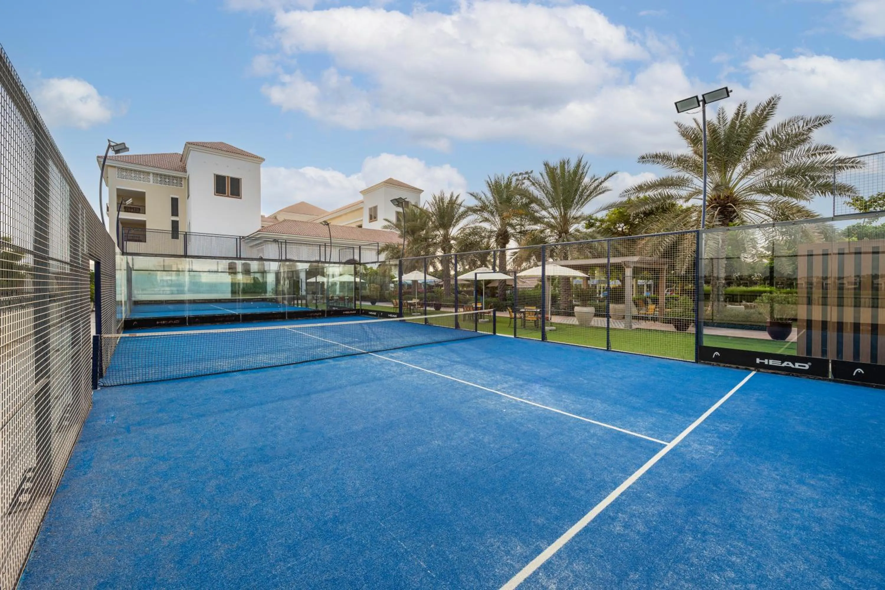 Tennis court in Al Habtoor Polo Resort