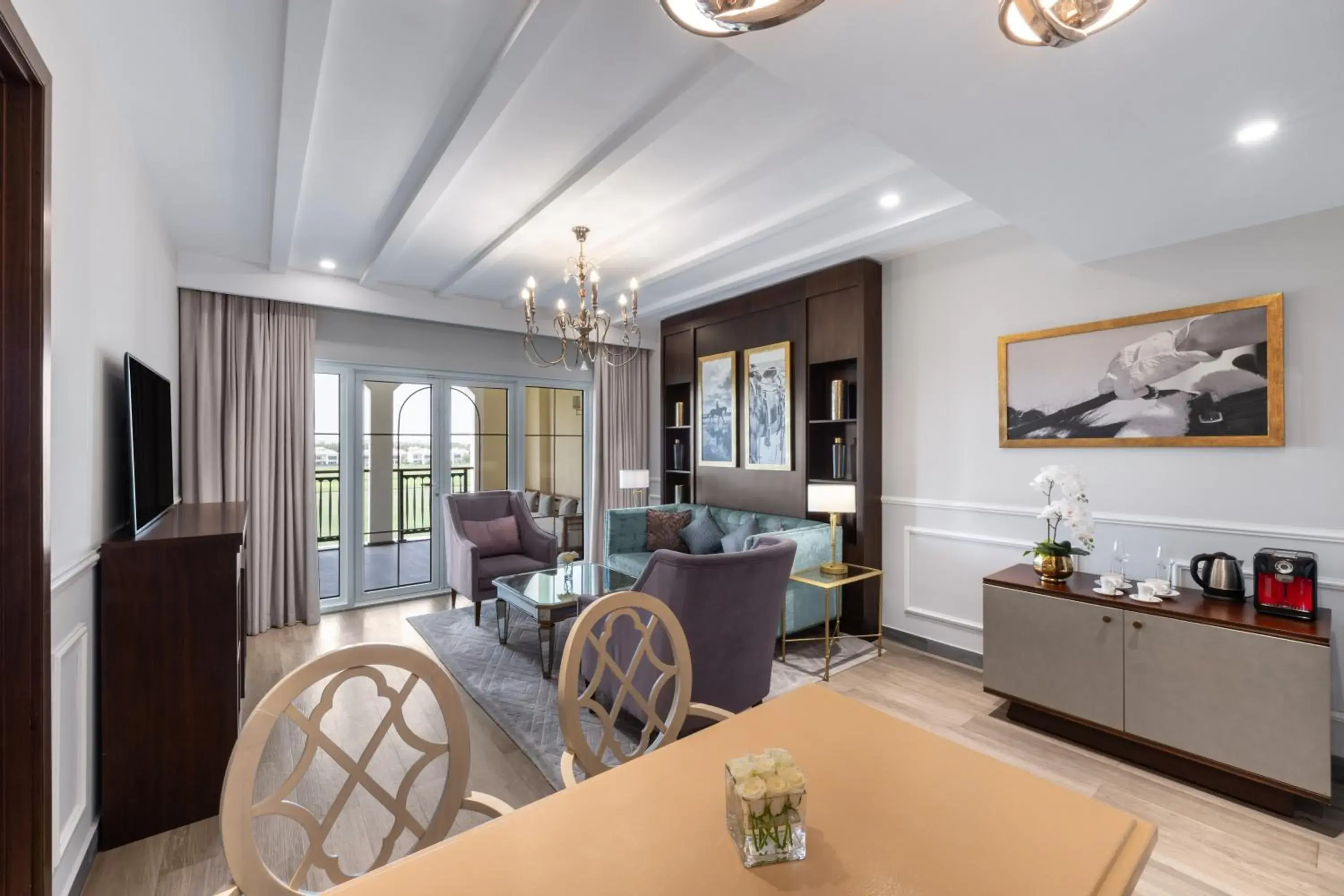 Living room in Al Habtoor Polo Resort Living room in Al Habtoor Polo Resort