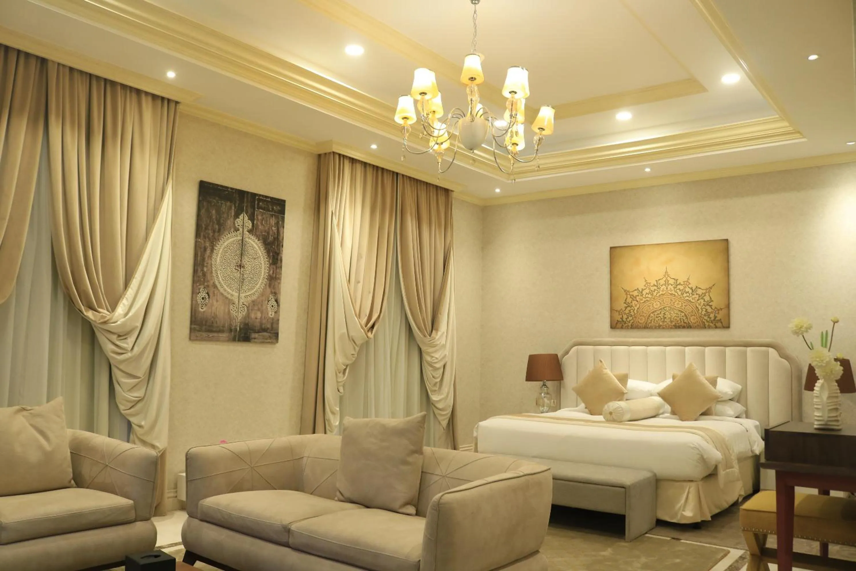 Seating area, Bed in Park Inn by Radisson Makkah Al Naseem