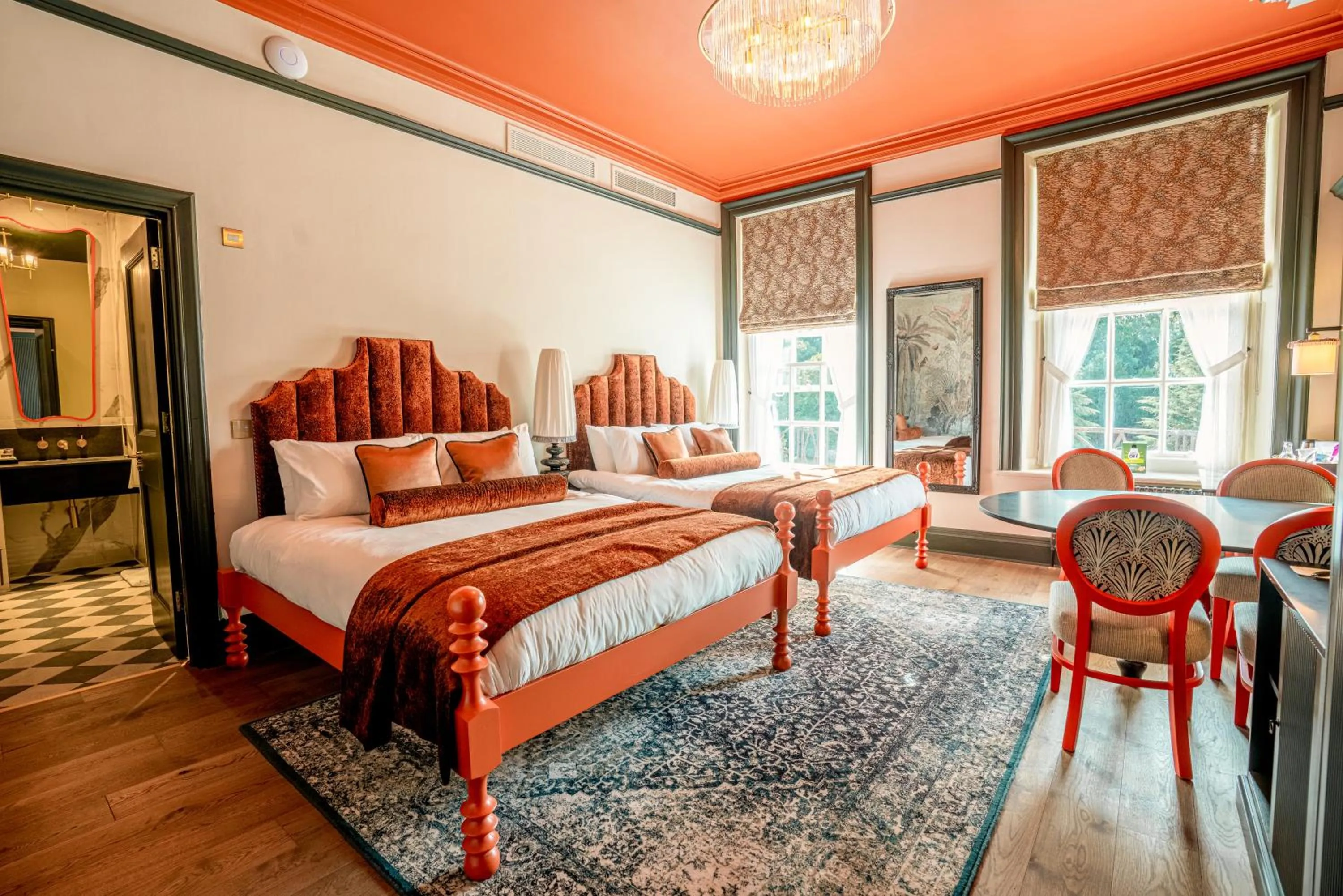 Garden view, Bed in Hunton Park Hotel