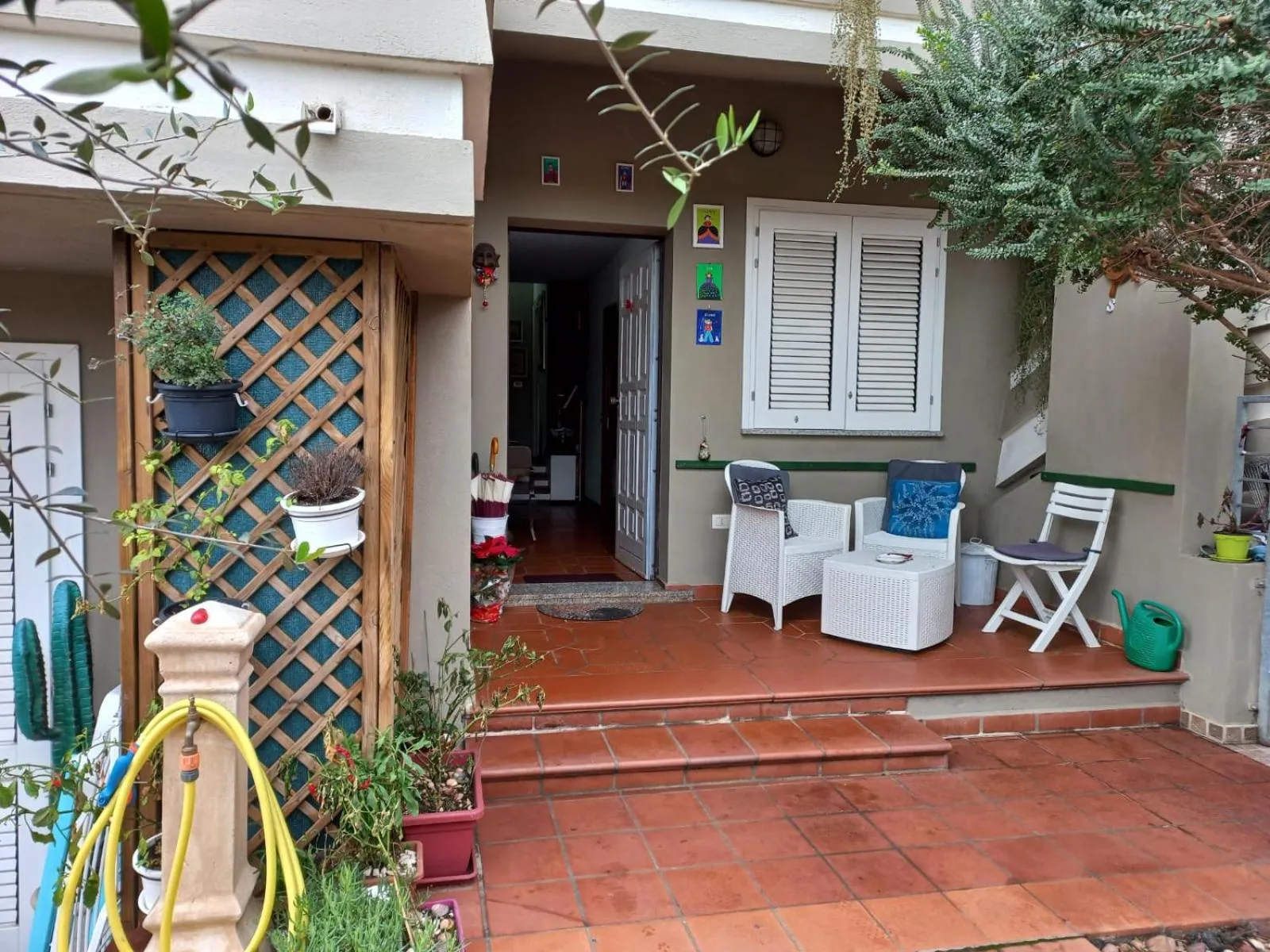 Garden view in B&B Filomena