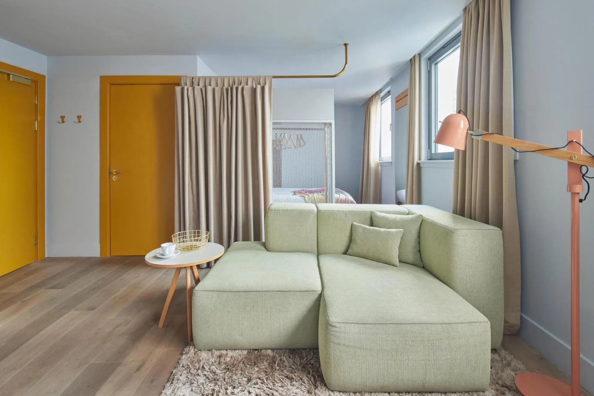 Seating area in Eden Locke