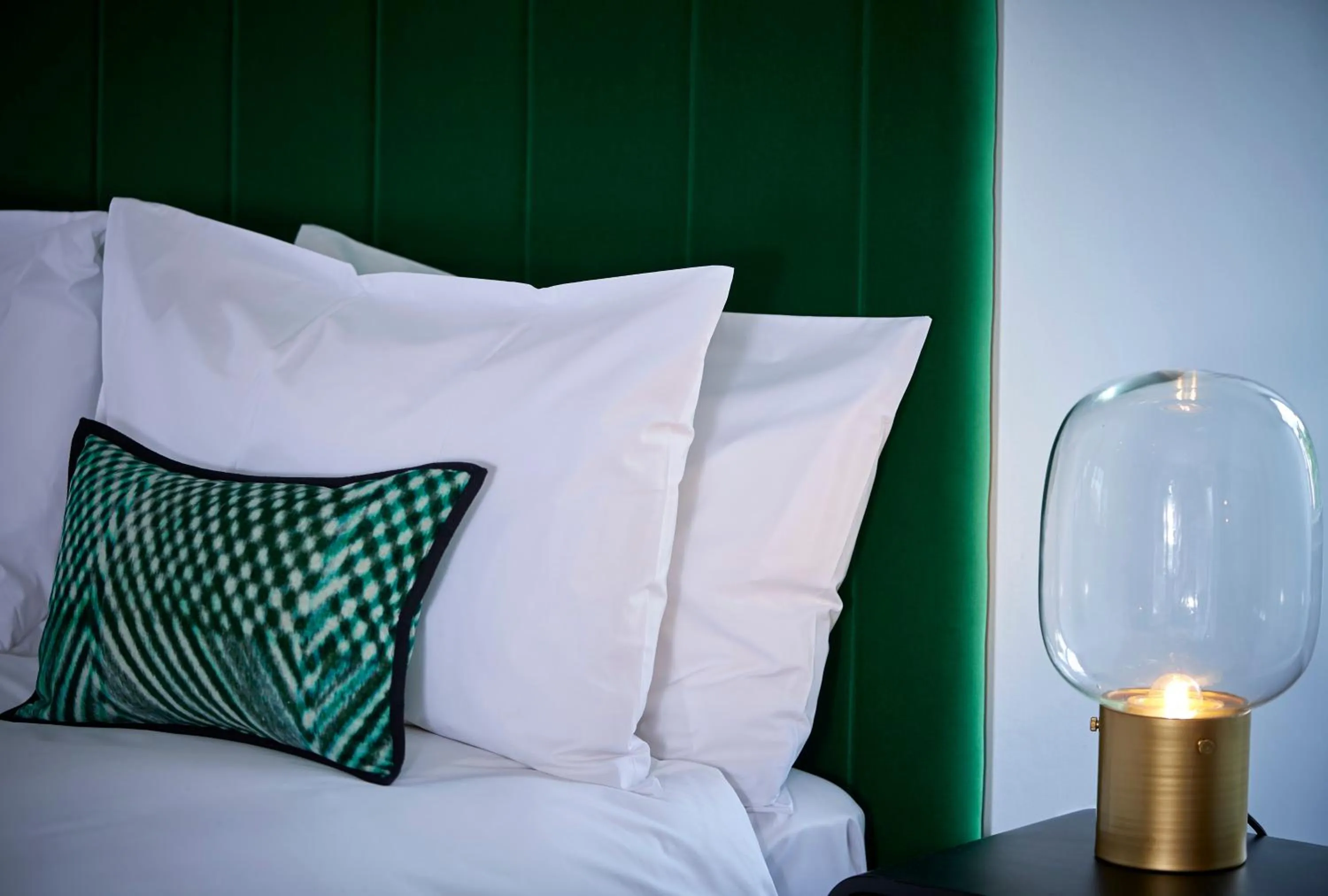 Decorative detail, Bed in The Lodge Hotel - Putney