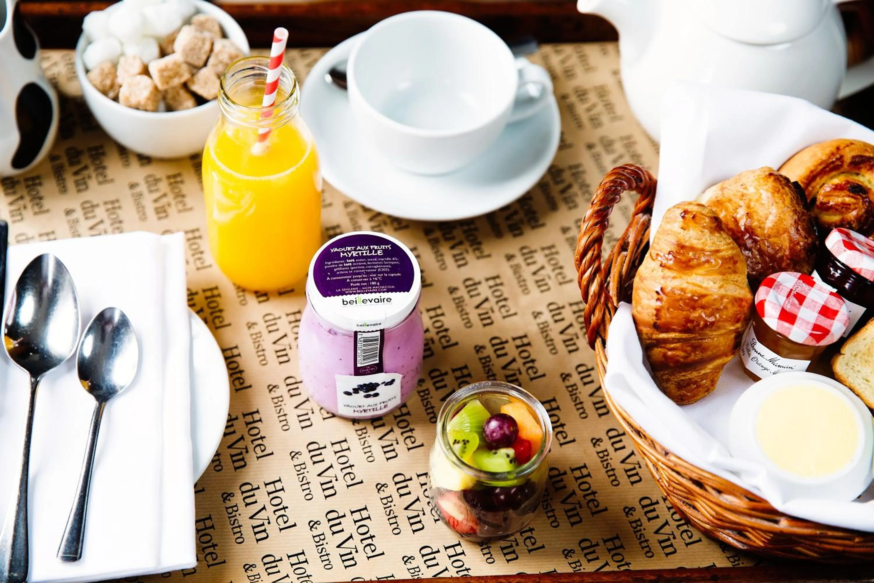 Continental breakfast in Hotel du Vin Cannizaro House Wimbledon