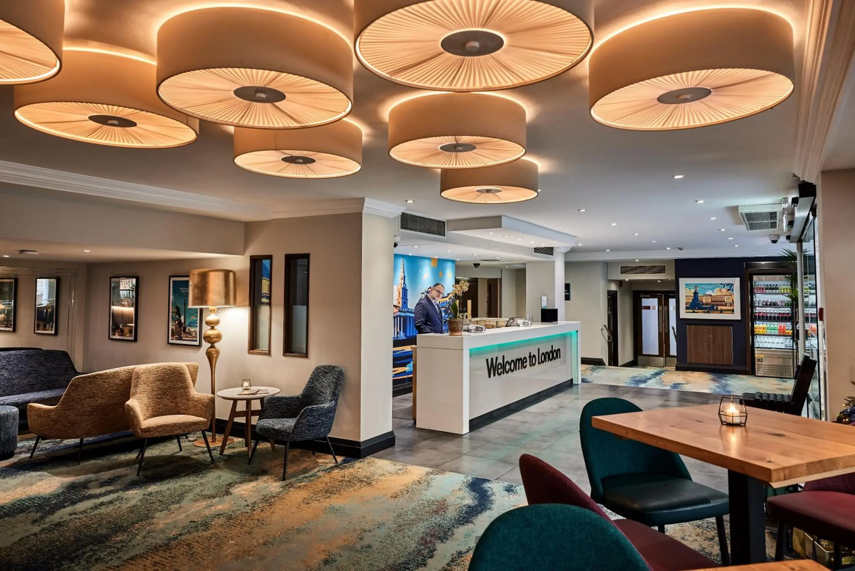 Lobby or reception in Thistle Trafalgar - Leicester Square Lobby or reception in Thistle Trafalgar - Leicester Square