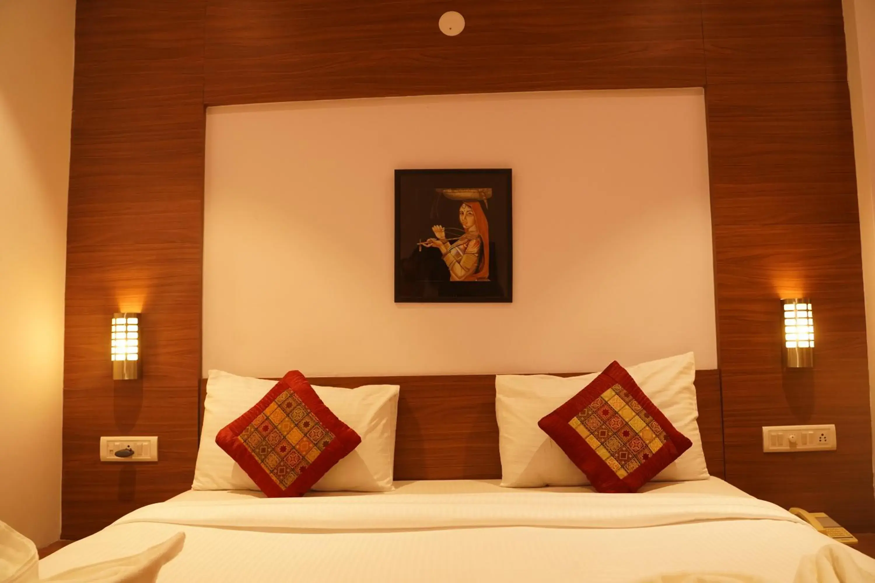 Bed in Hotel Gorbandh Bed in Hotel Gorbandh