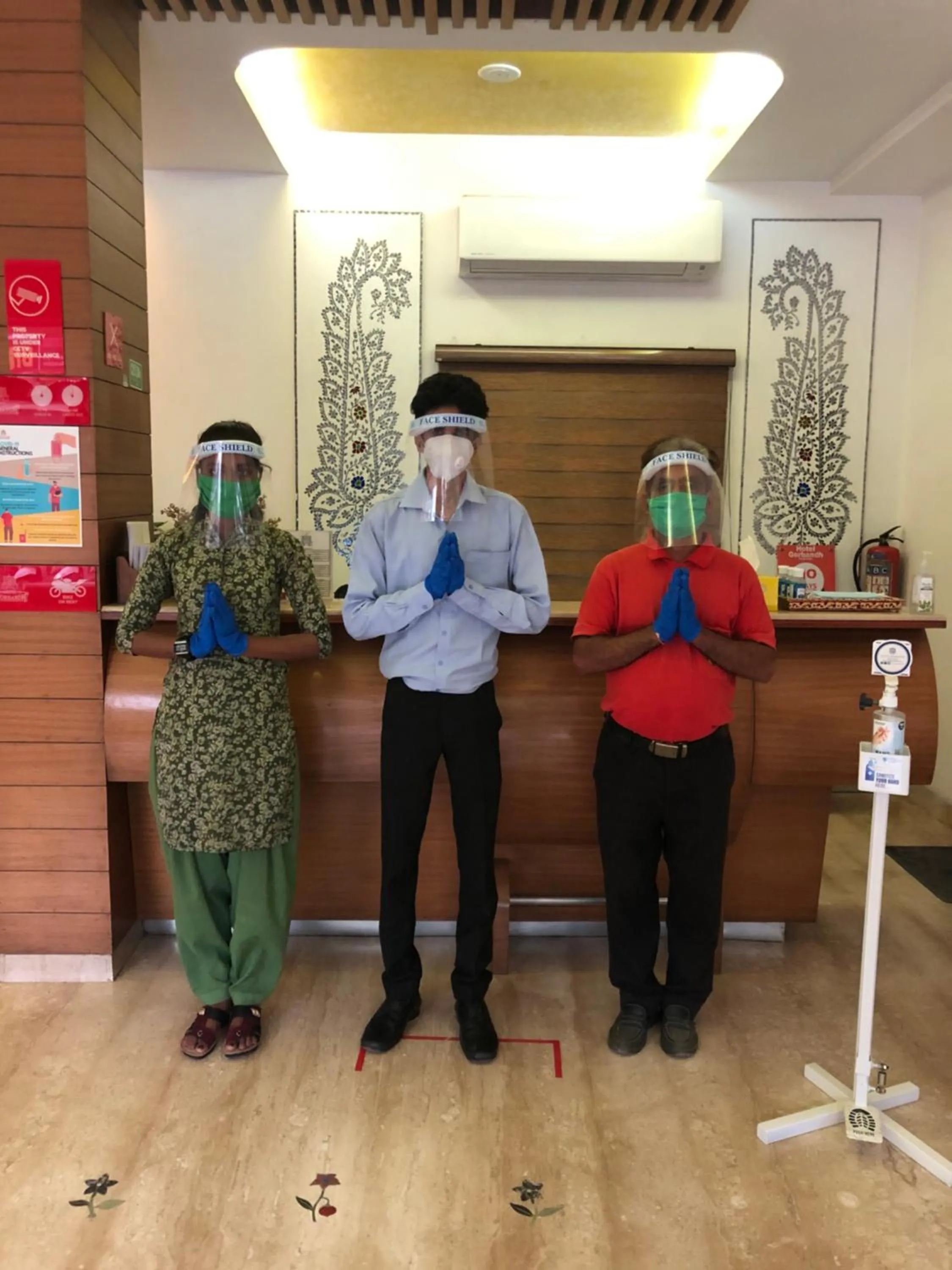 Lobby or reception in Hotel Gorbandh