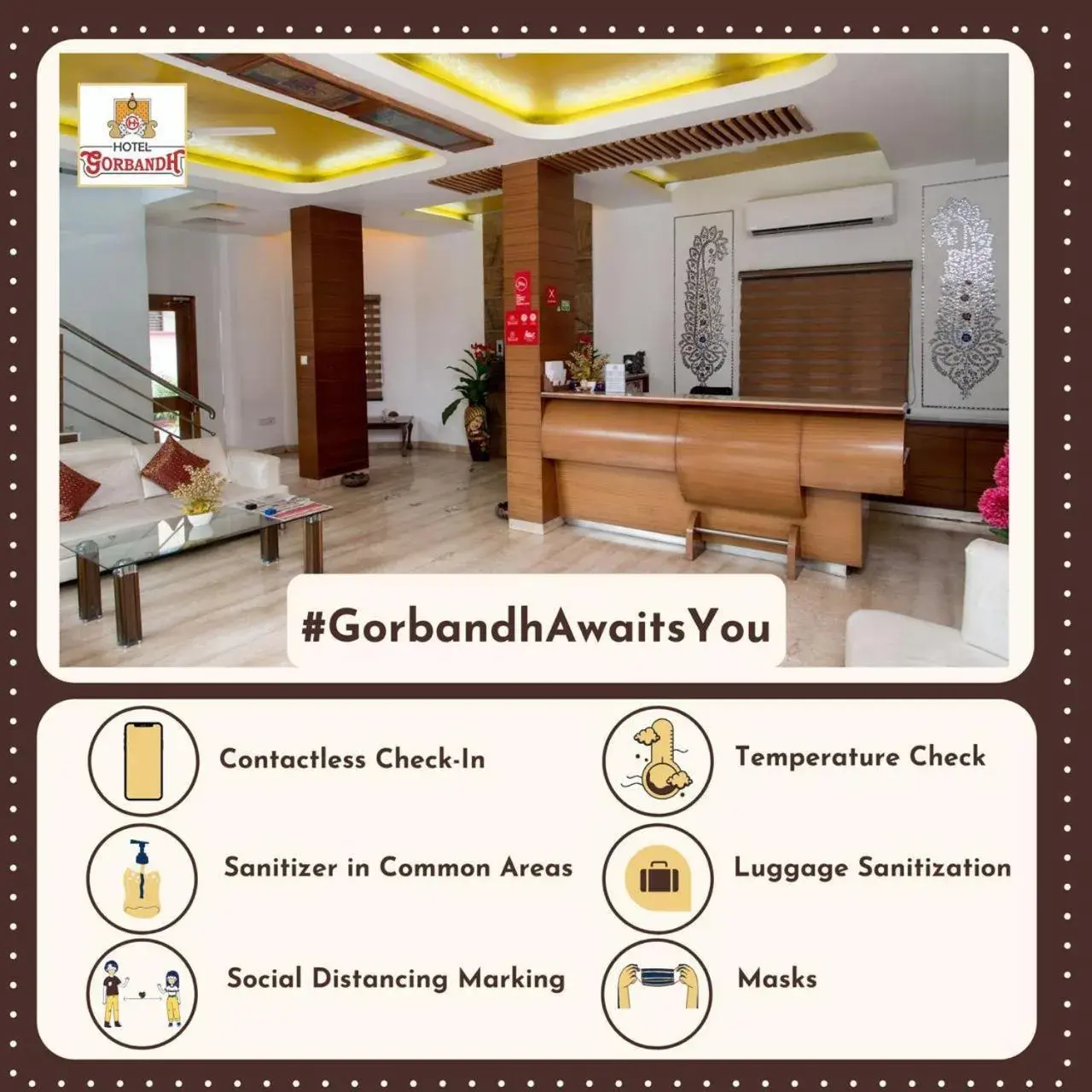 Lobby or reception in Hotel Gorbandh Lobby or reception in Hotel Gorbandh