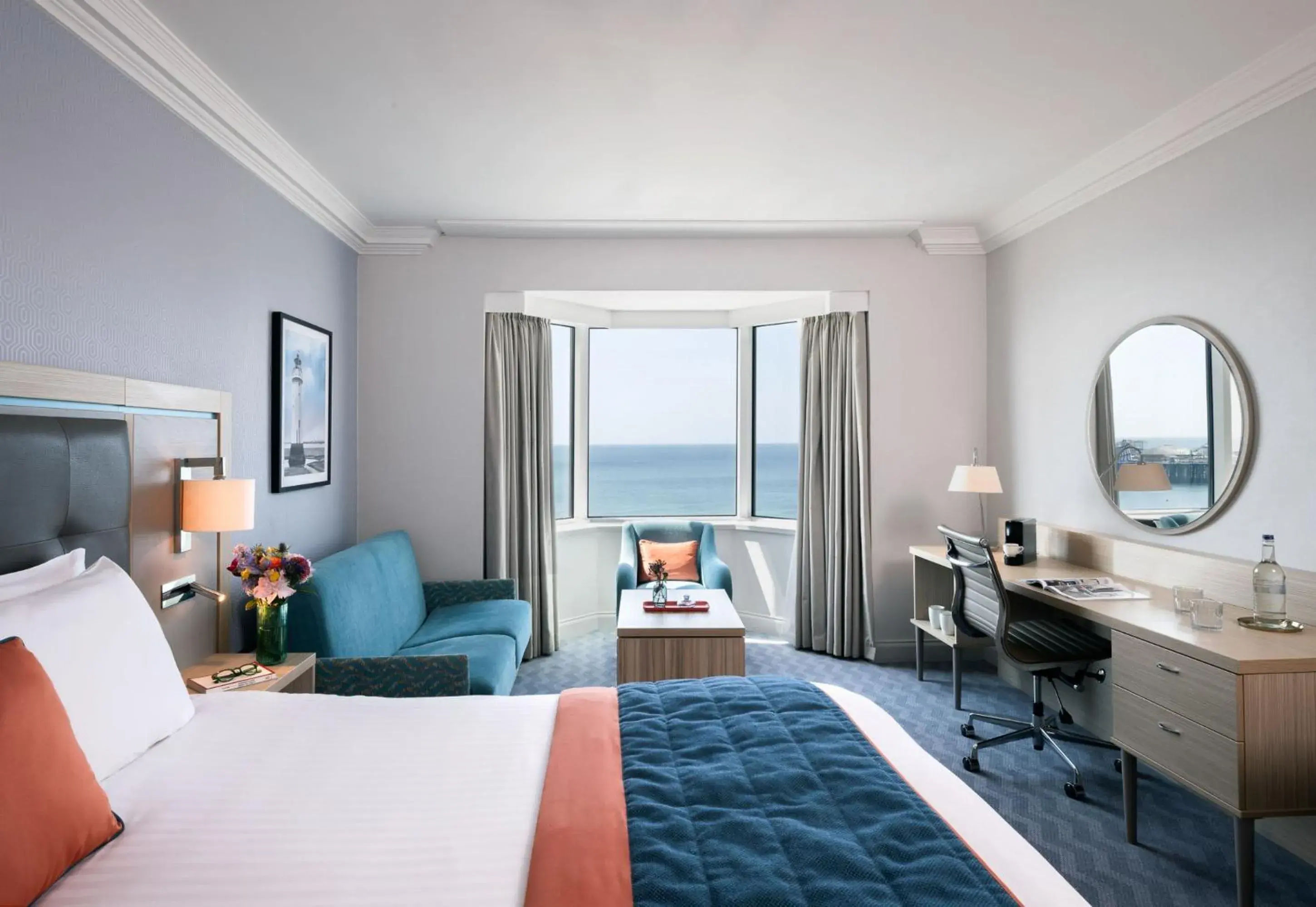 Bedroom, Bed in Leonardo Royal Hotel Brighton Waterfront Bedroom, Bed in Leonardo Royal Hotel Brighton Waterfront