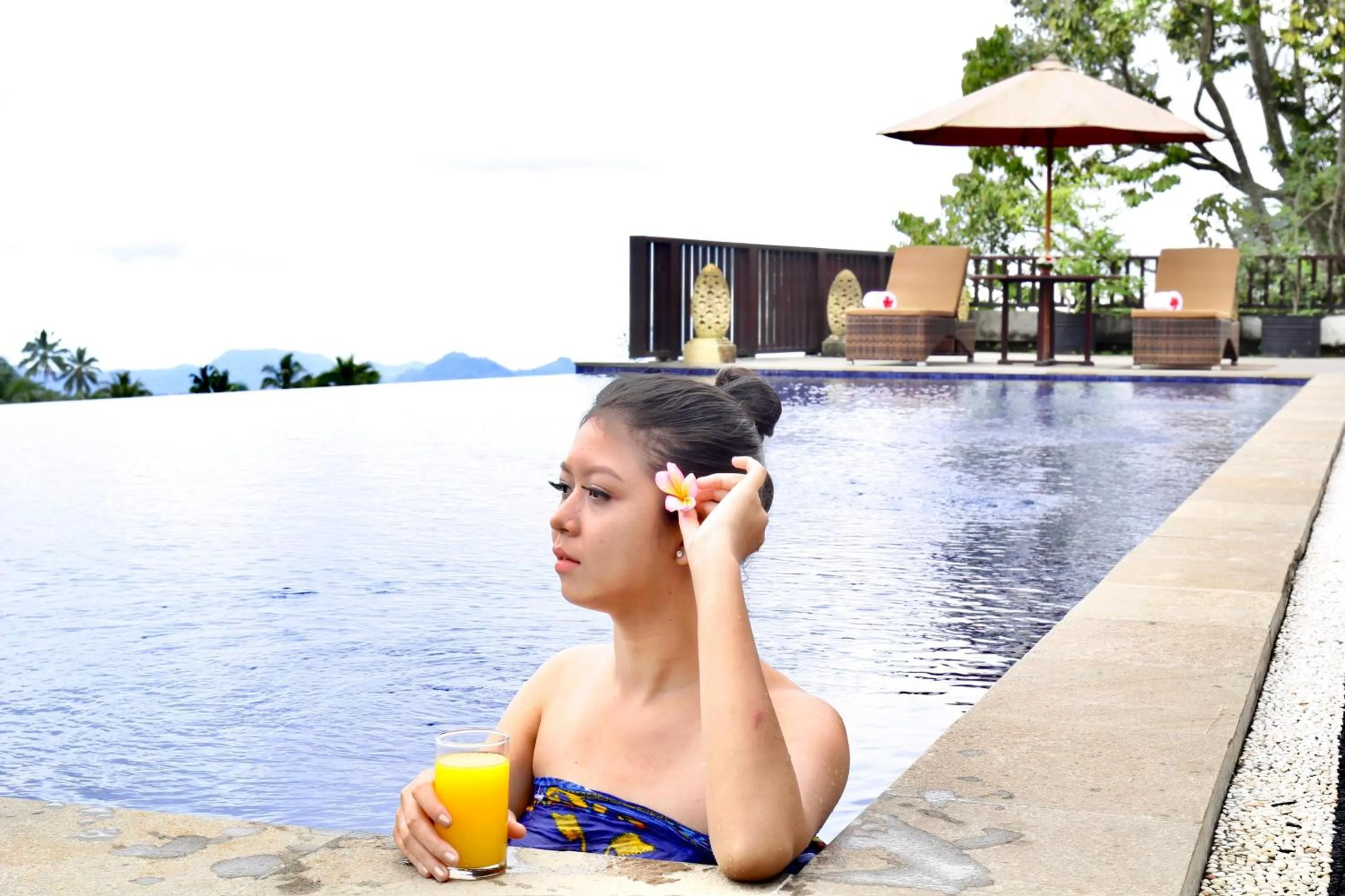 Swimming pool in Puri Karang Besakih