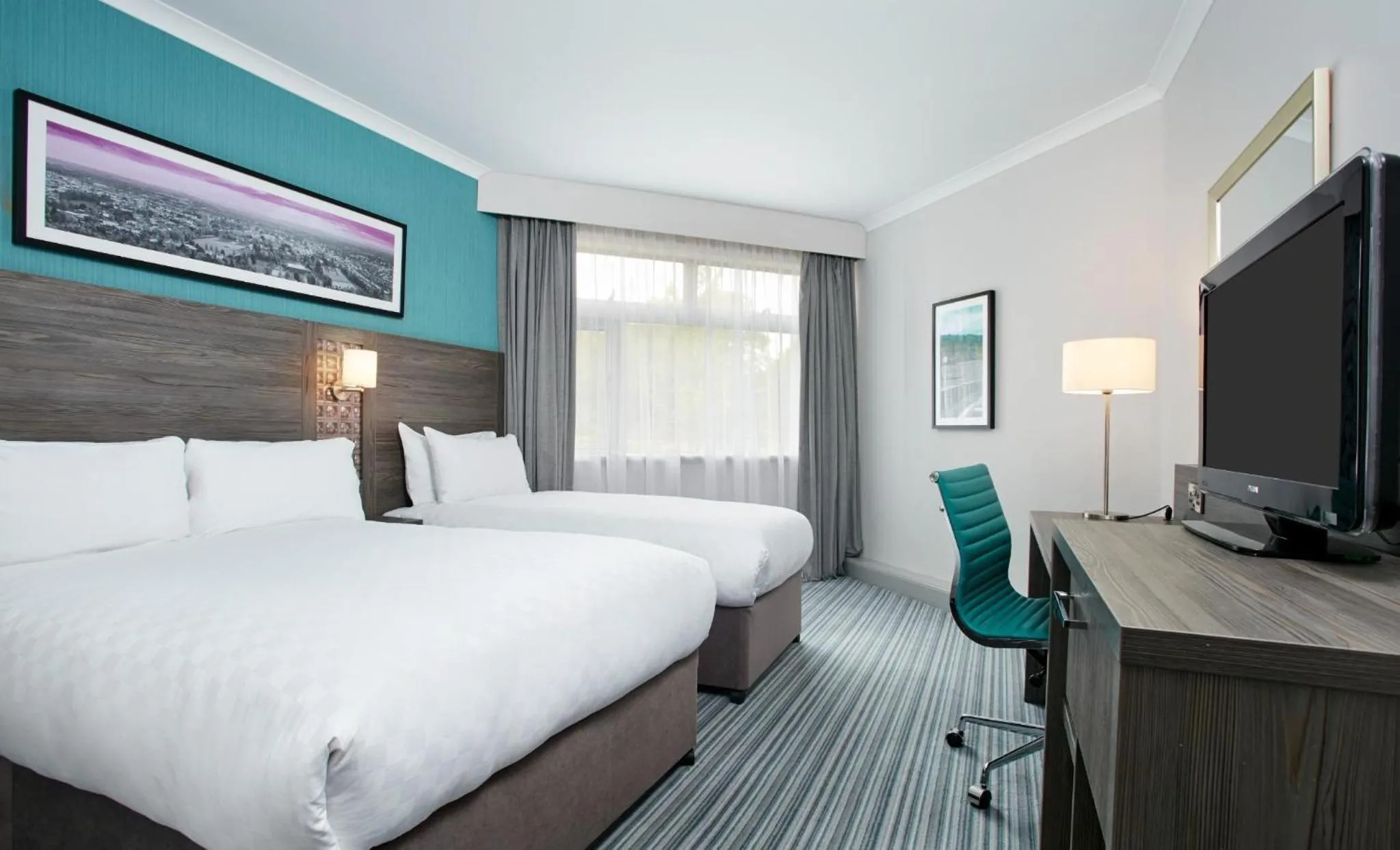 Bedroom, Bed in Leonardo Hotel Cheltenham