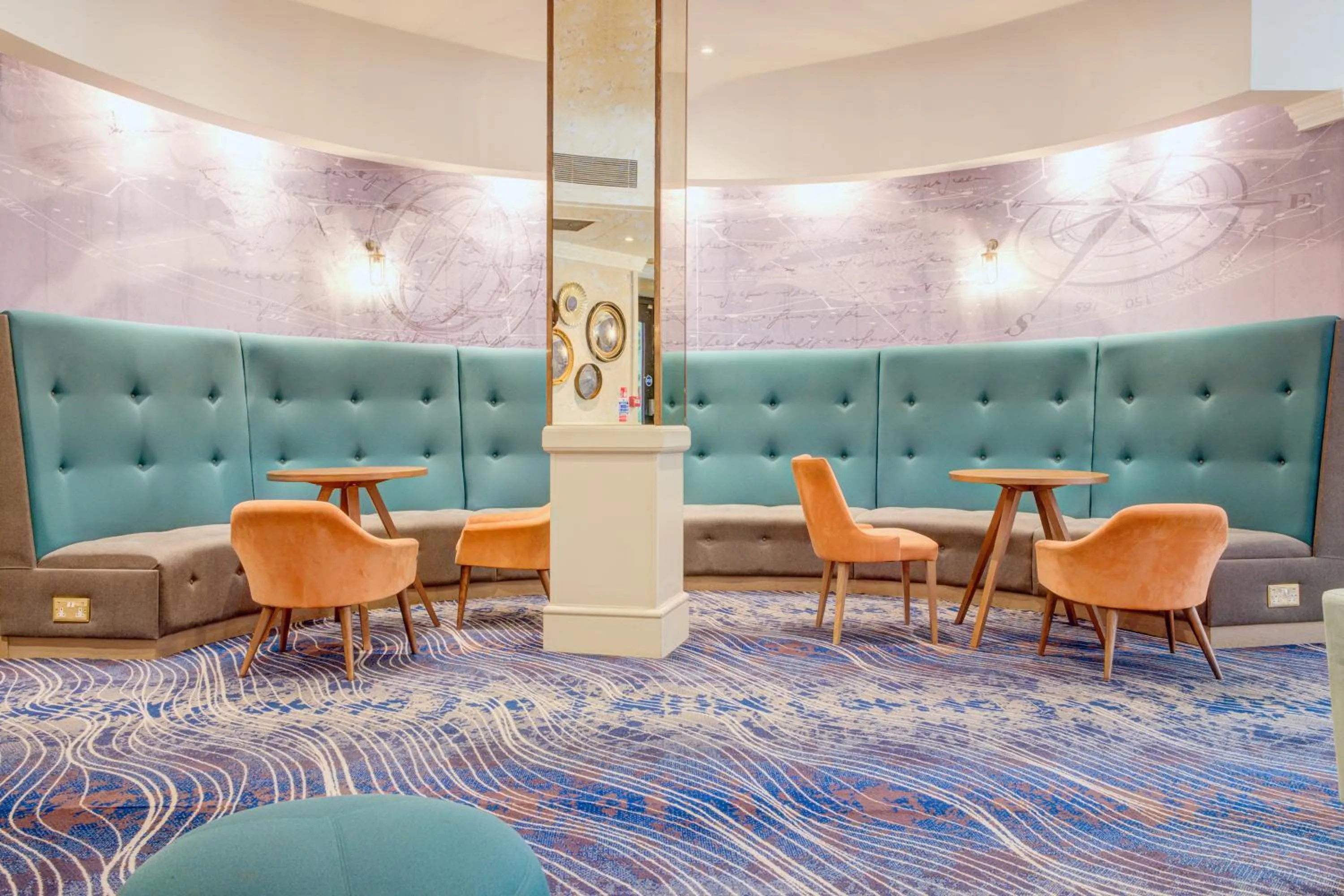 Seating area in Atlantic Tower Hotel Liverpool By Sunday