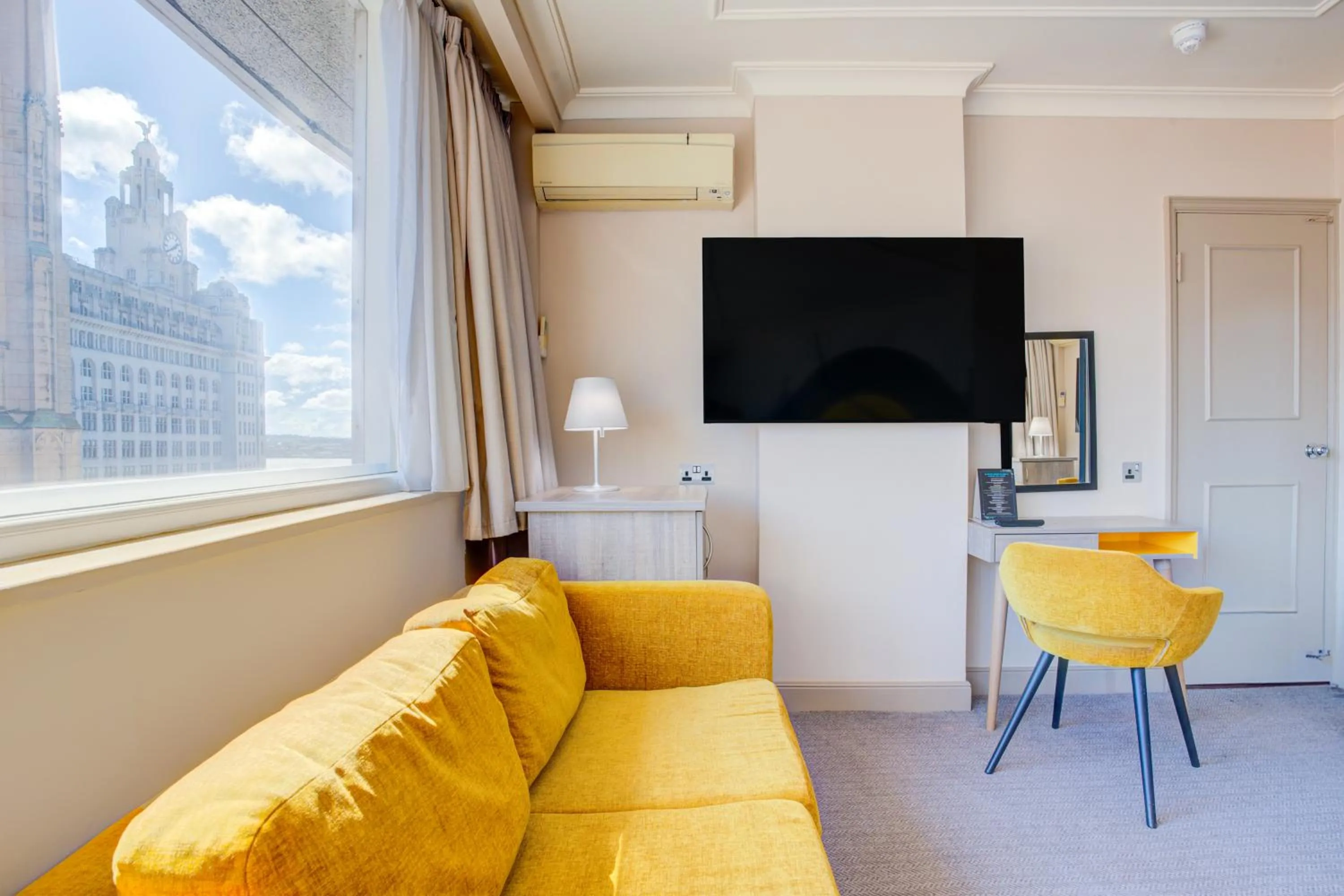 Seating area in Atlantic Tower Hotel Liverpool By Sunday