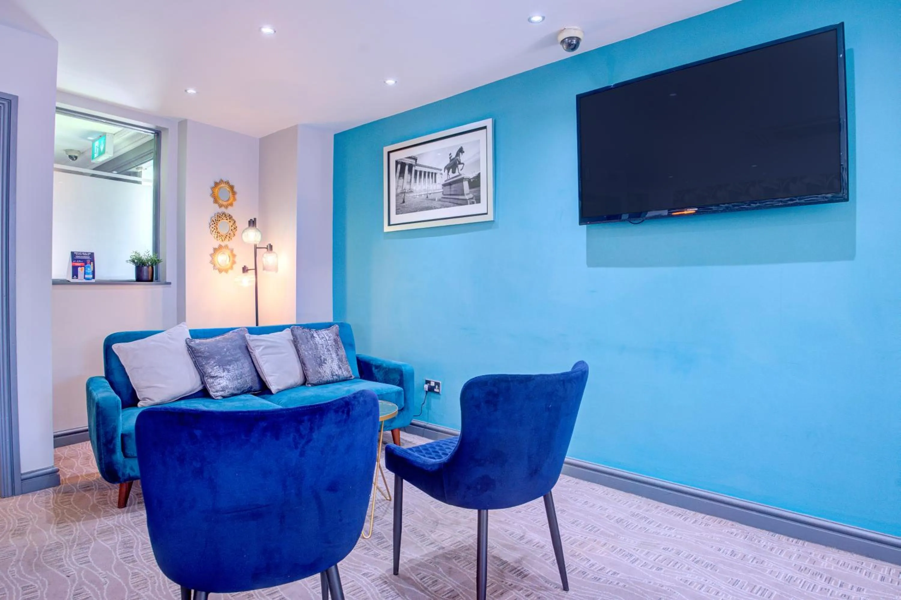 Seating area in Atlantic Tower Hotel Liverpool By Sunday