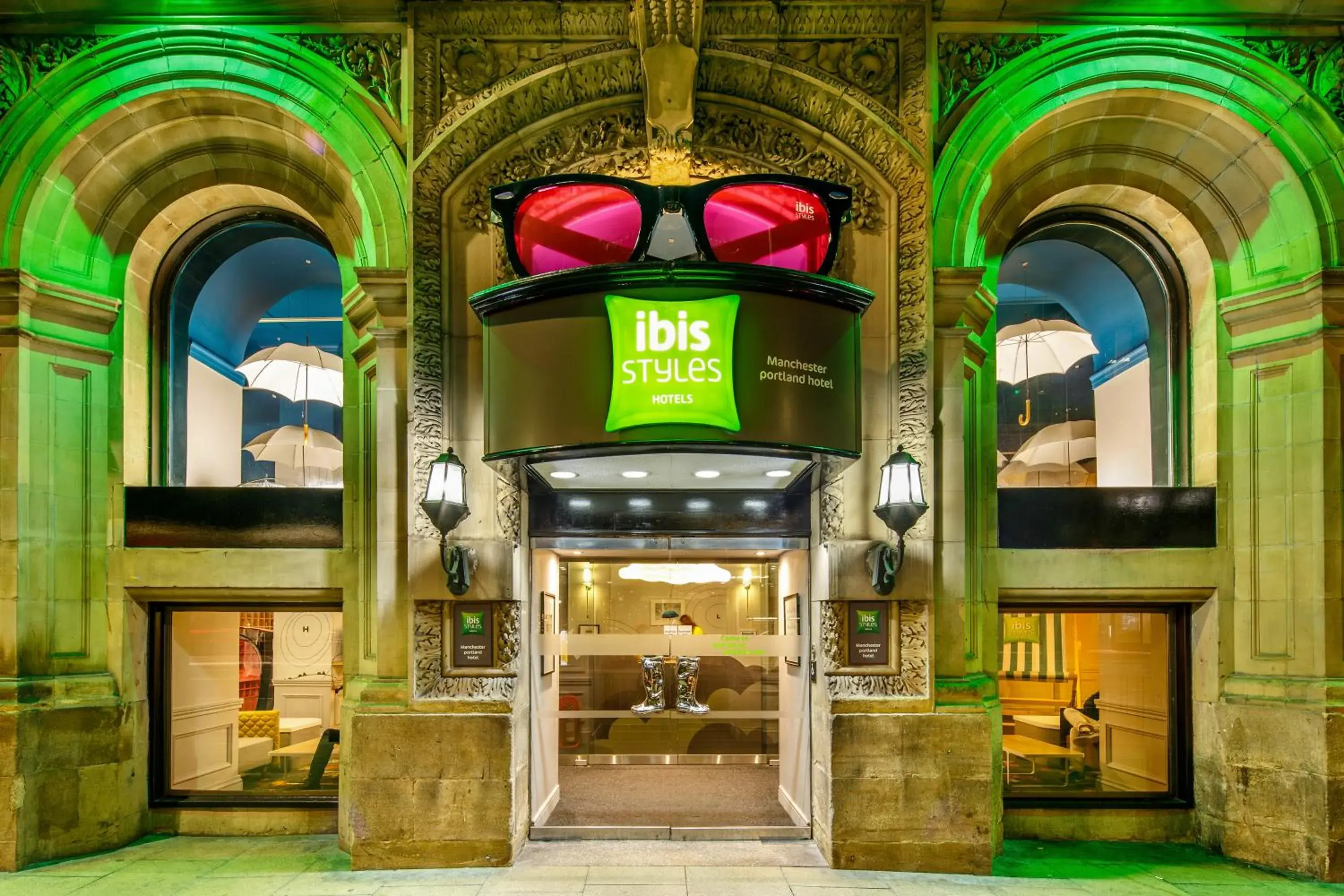 Facade/entrance in ibis Styles Manchester Portland Facade/entrance in ibis Styles Manchester Portland