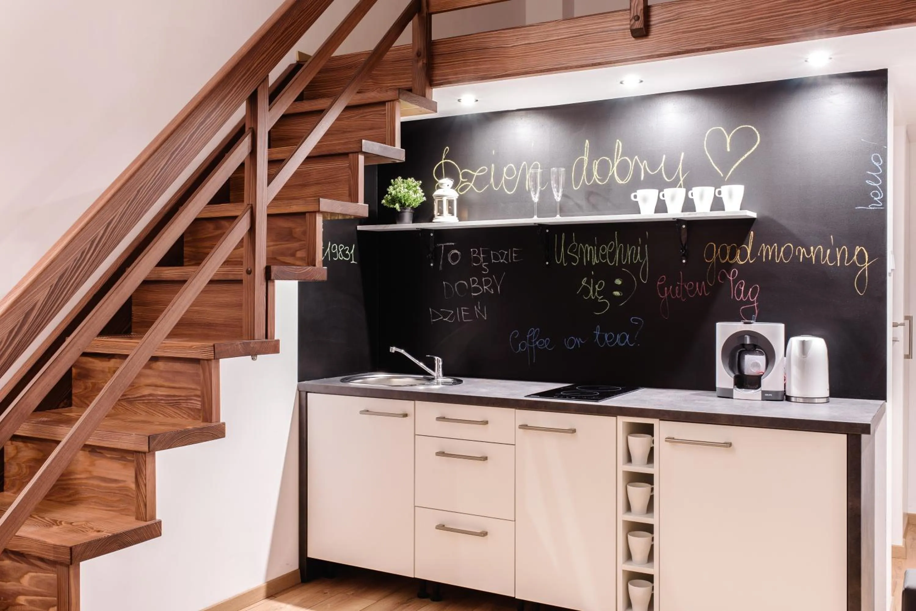 Photo of the whole room in 2 Nights Apartments - great location, right next to Main Rail and Bus Station, 10 min to Main Square by foot