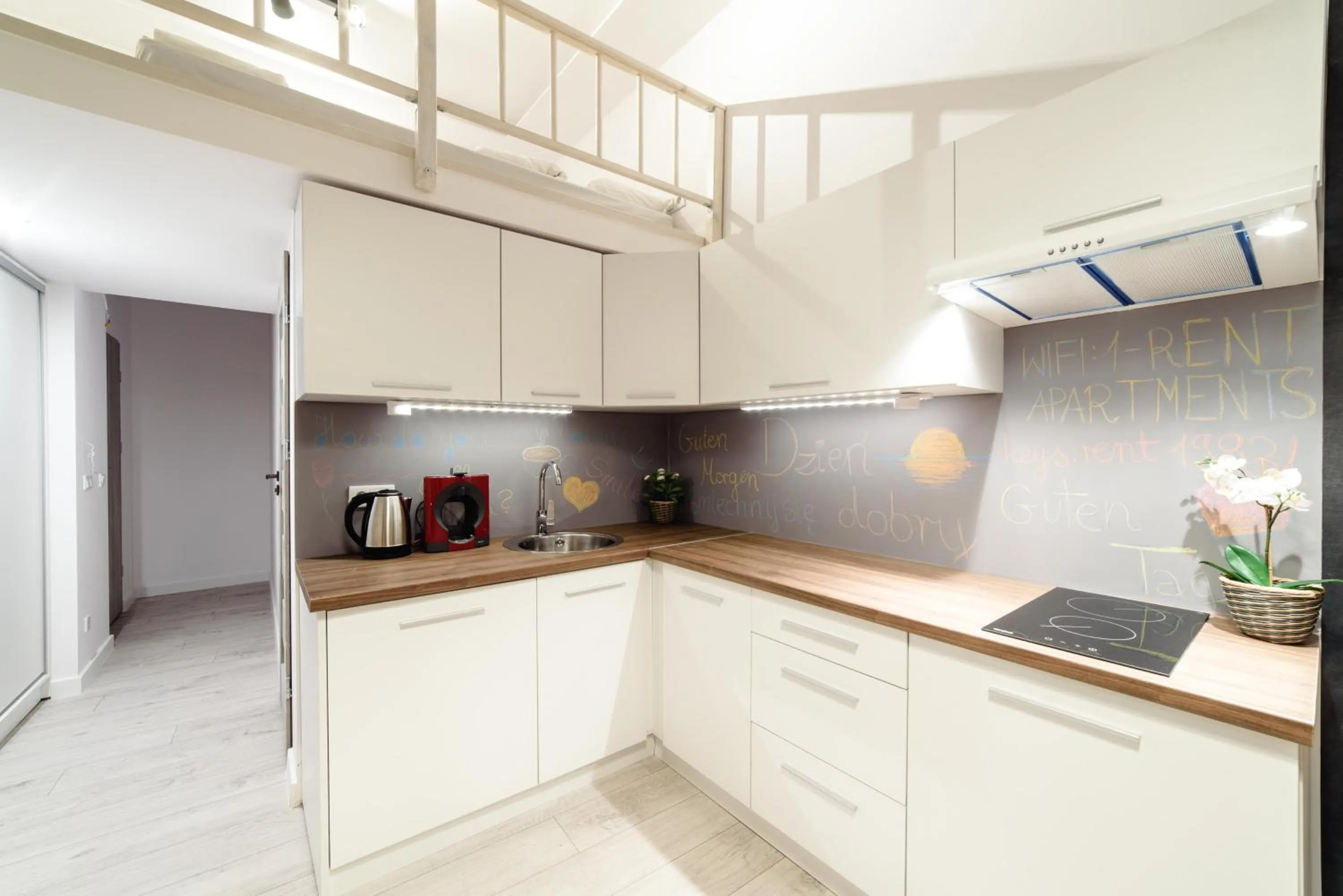 Photo of the whole room in 2 Nights Apartments - great location, right next to Main Rail and Bus Station, 10 min to Main Square by foot