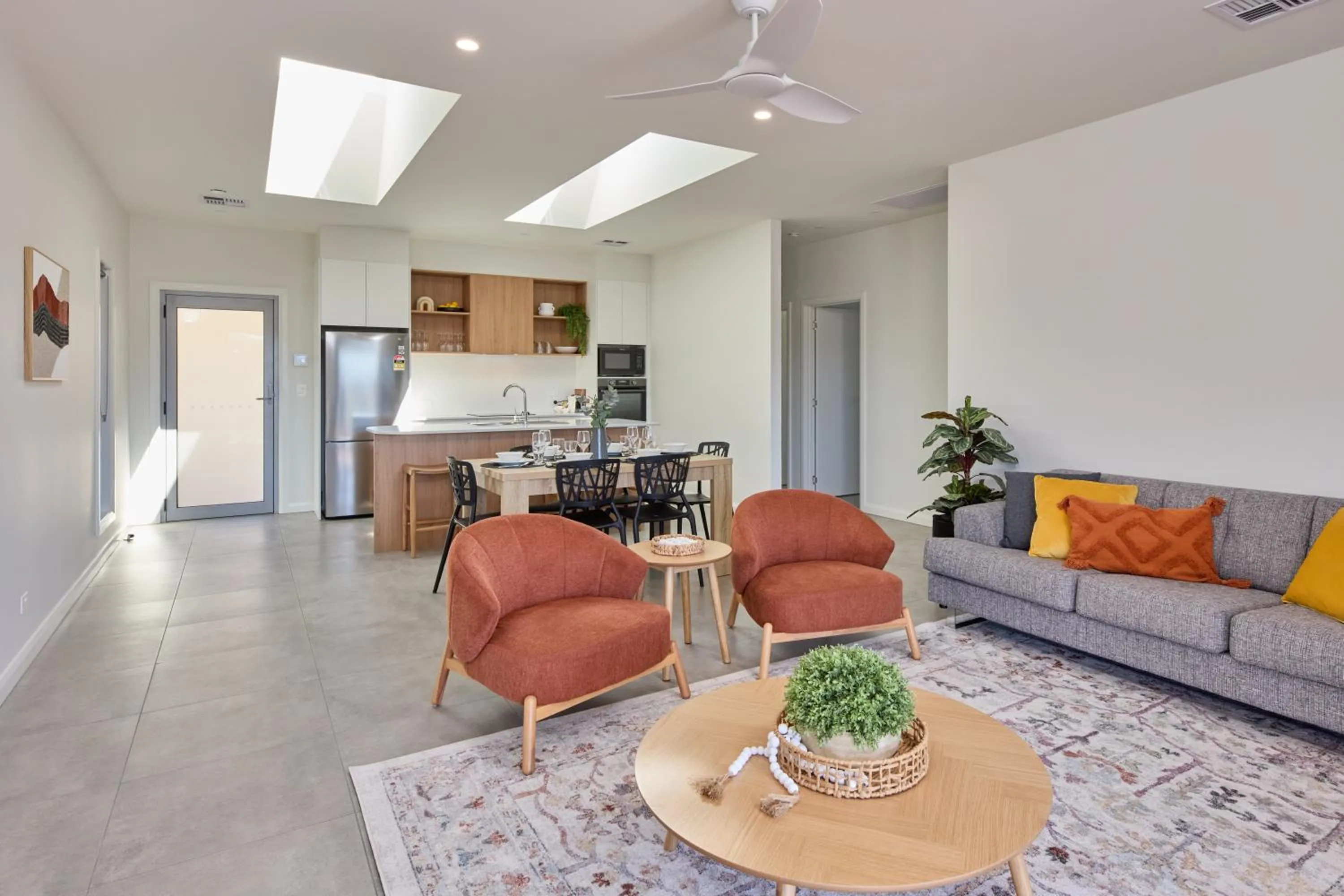 Living room in BIG4 Launceston Holiday Park