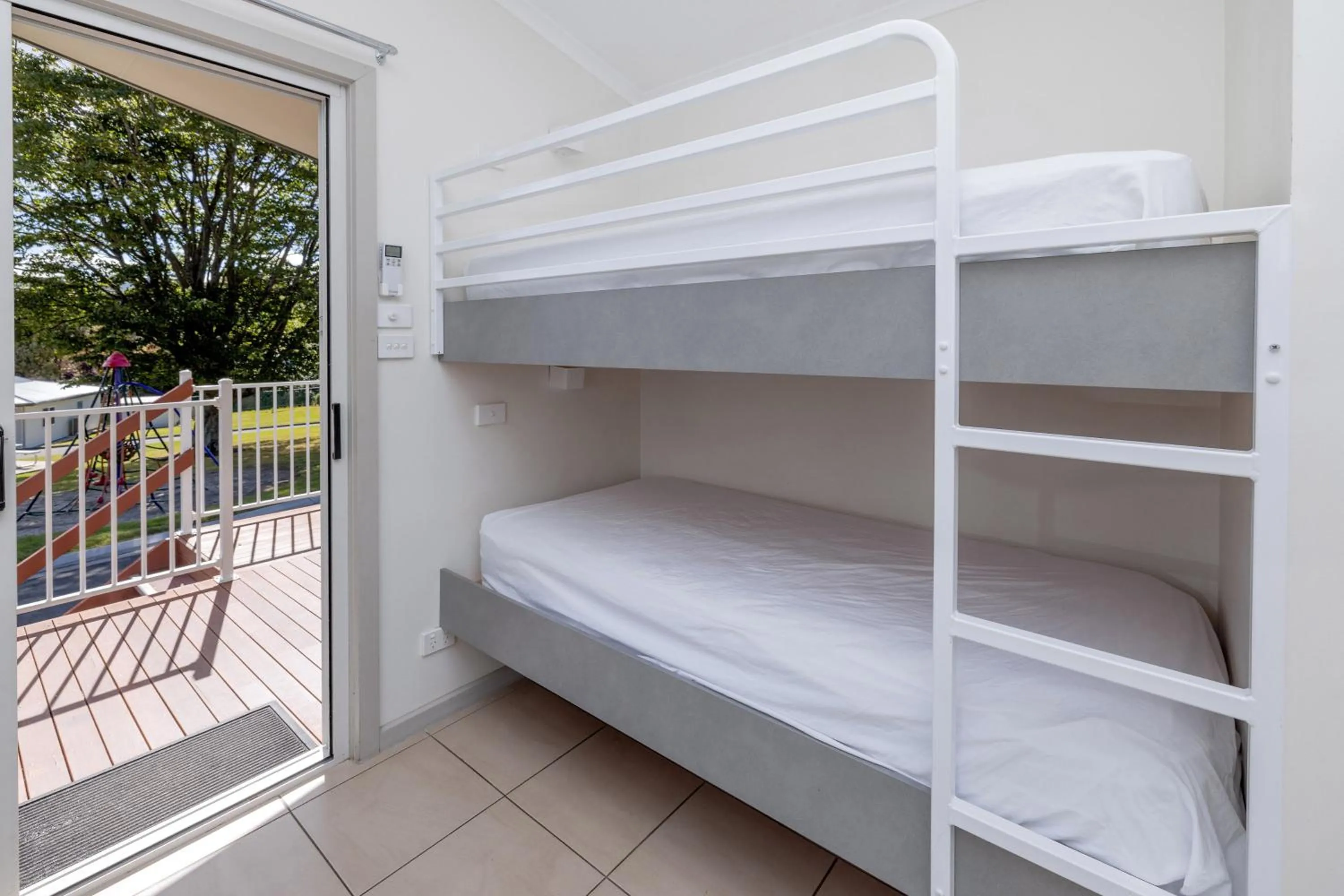 Patio, Bed in BIG4 Launceston Holiday Park