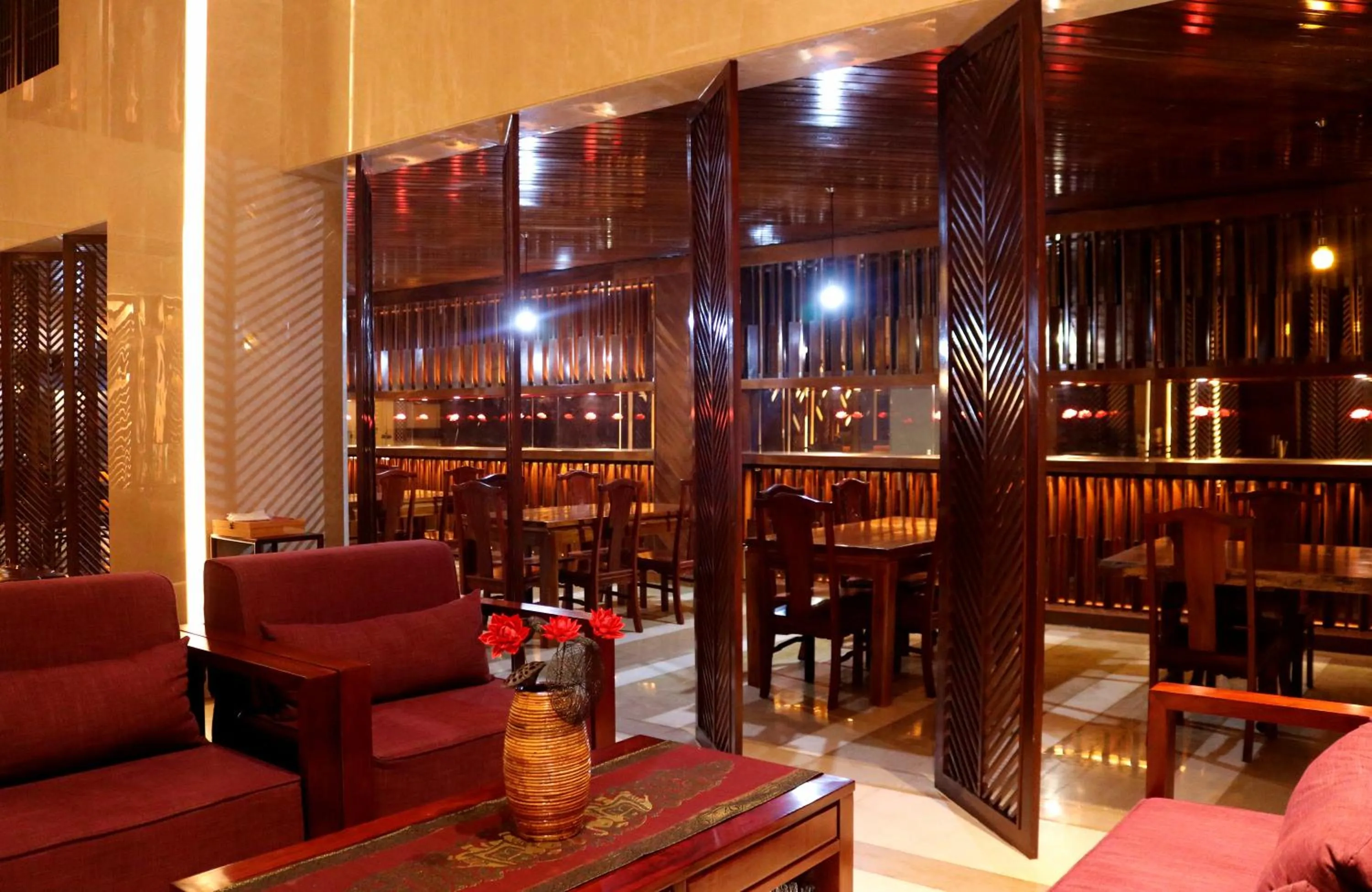 Dining area in Chang Palace Vientiane
