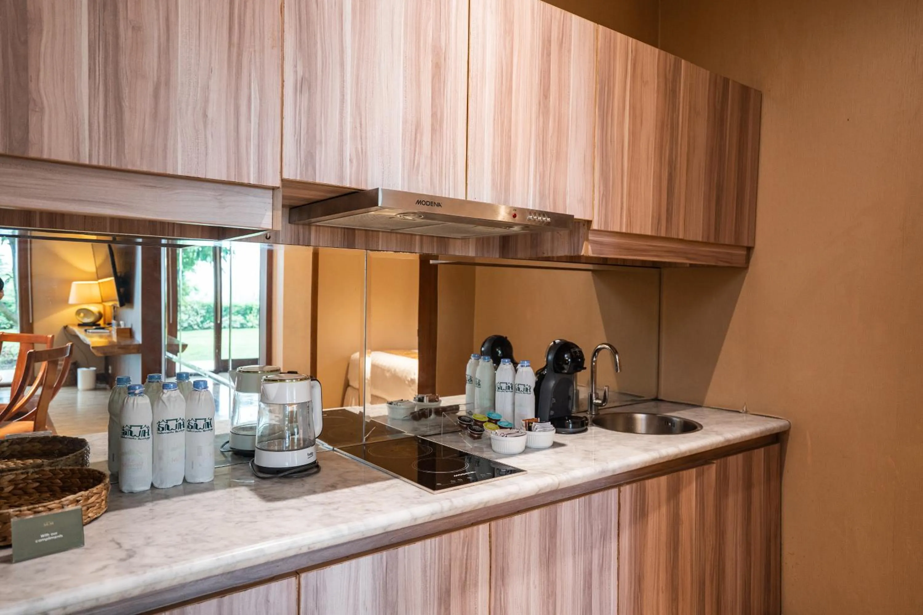 Kitchen or kitchenette in Abhayagiri - Sumberwatu Heritage Resort