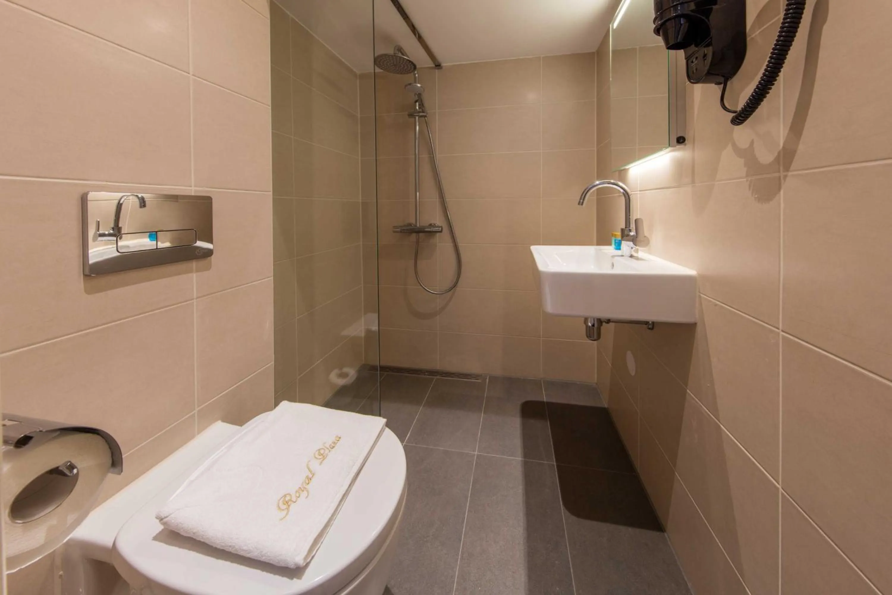 Shower in Royal Plaza Hotel Amsterdam