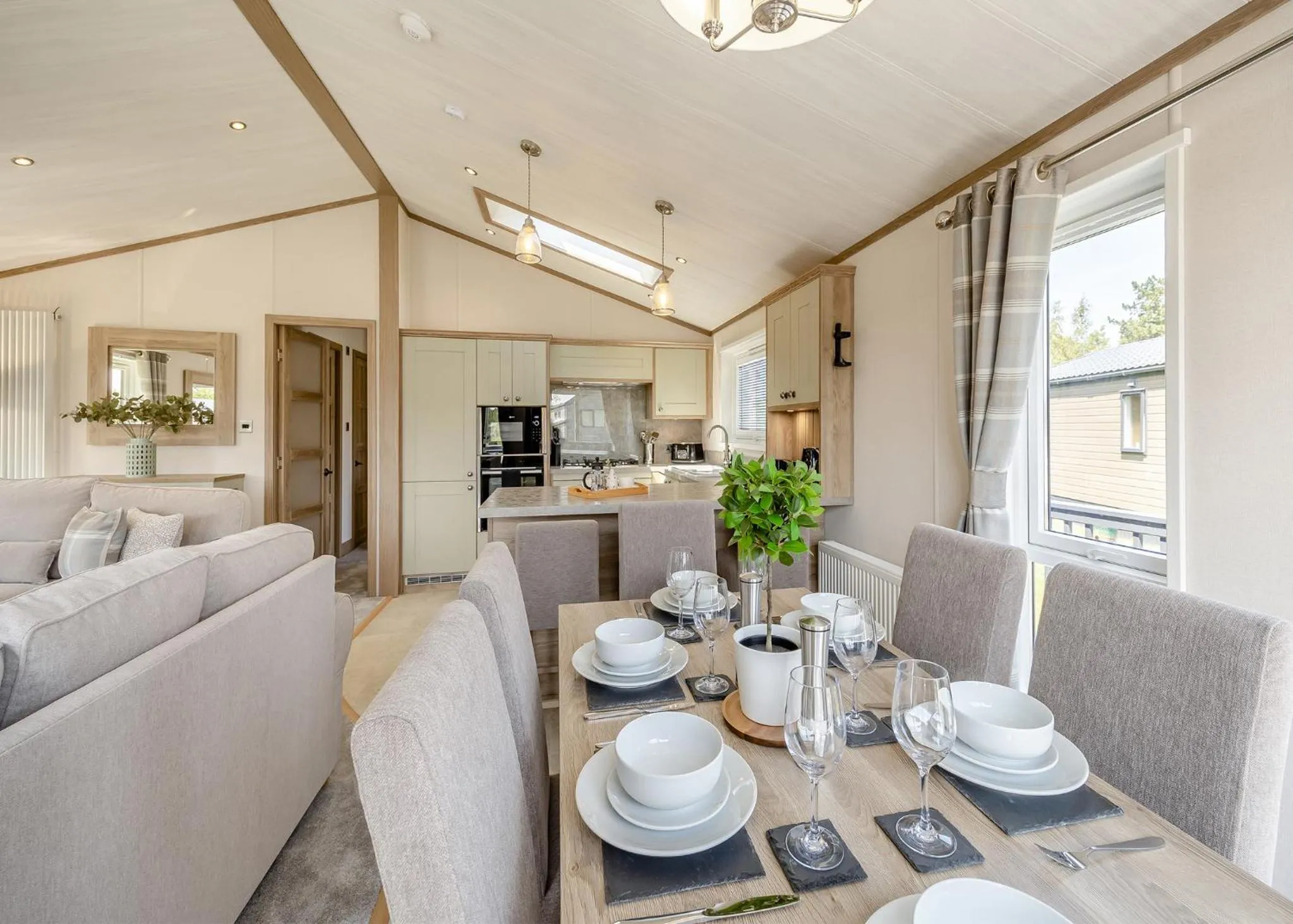 Property building in Woodhall Country Park Lodges