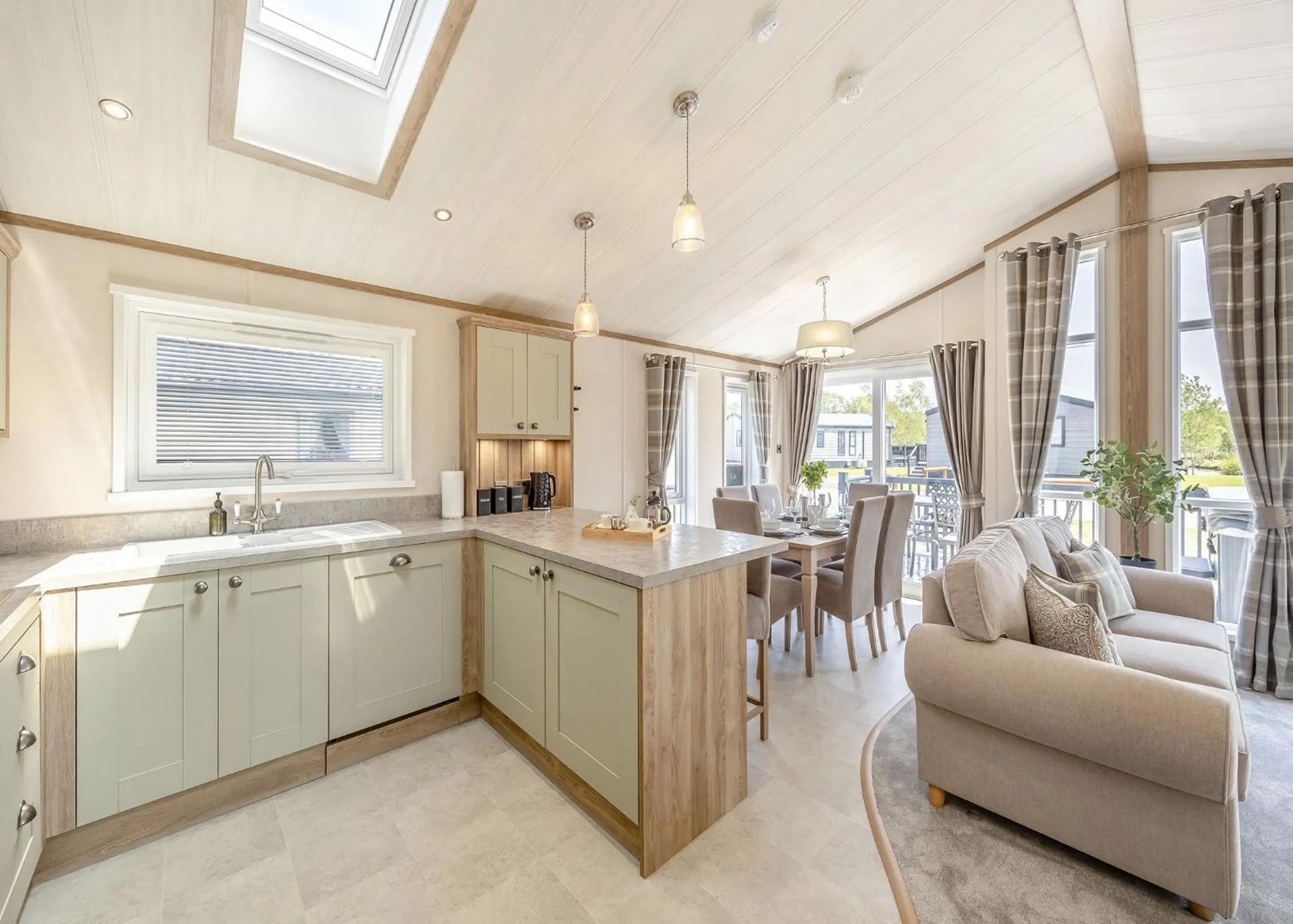 Property building in Woodhall Country Park Lodges