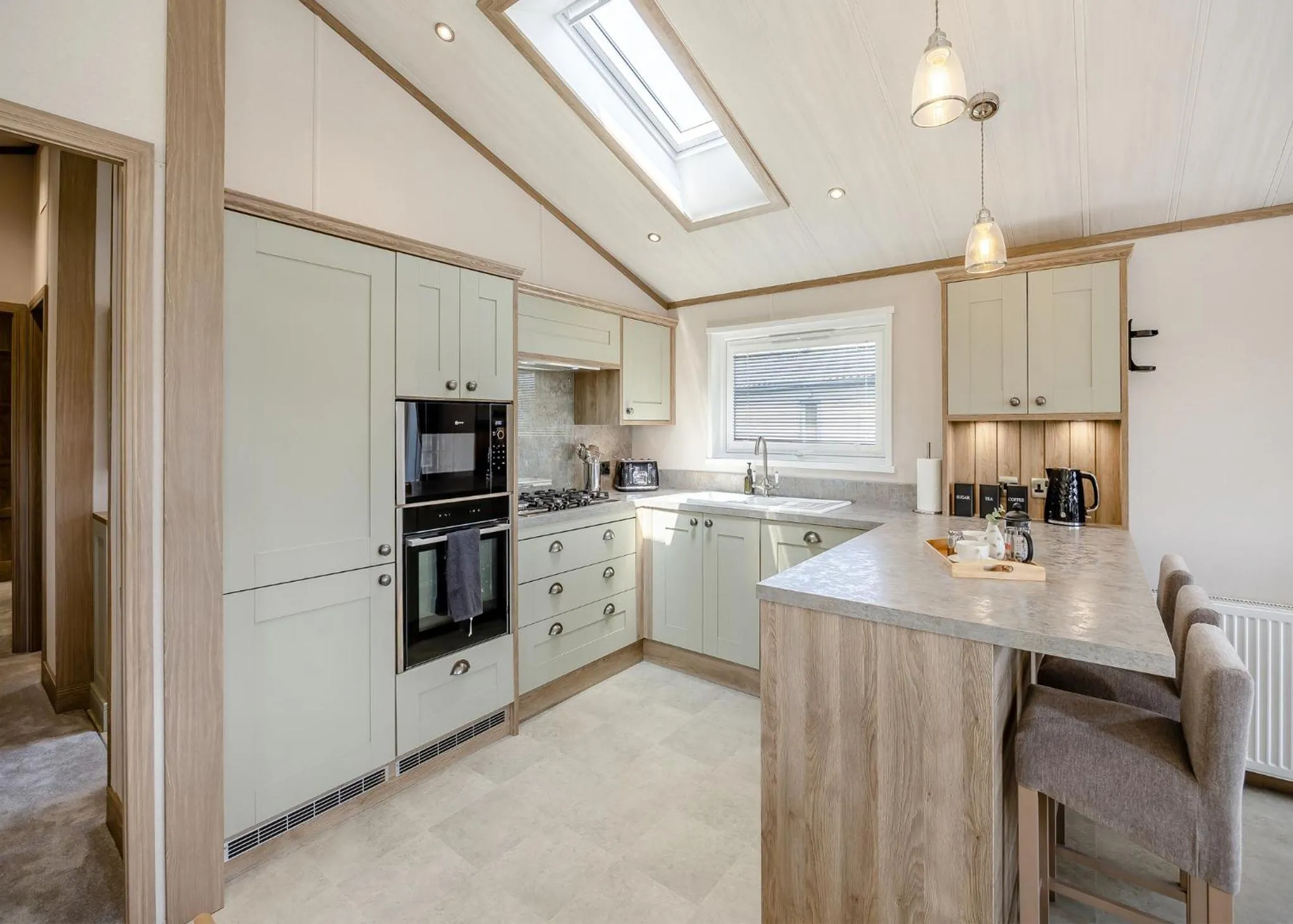Property building in Woodhall Country Park Lodges