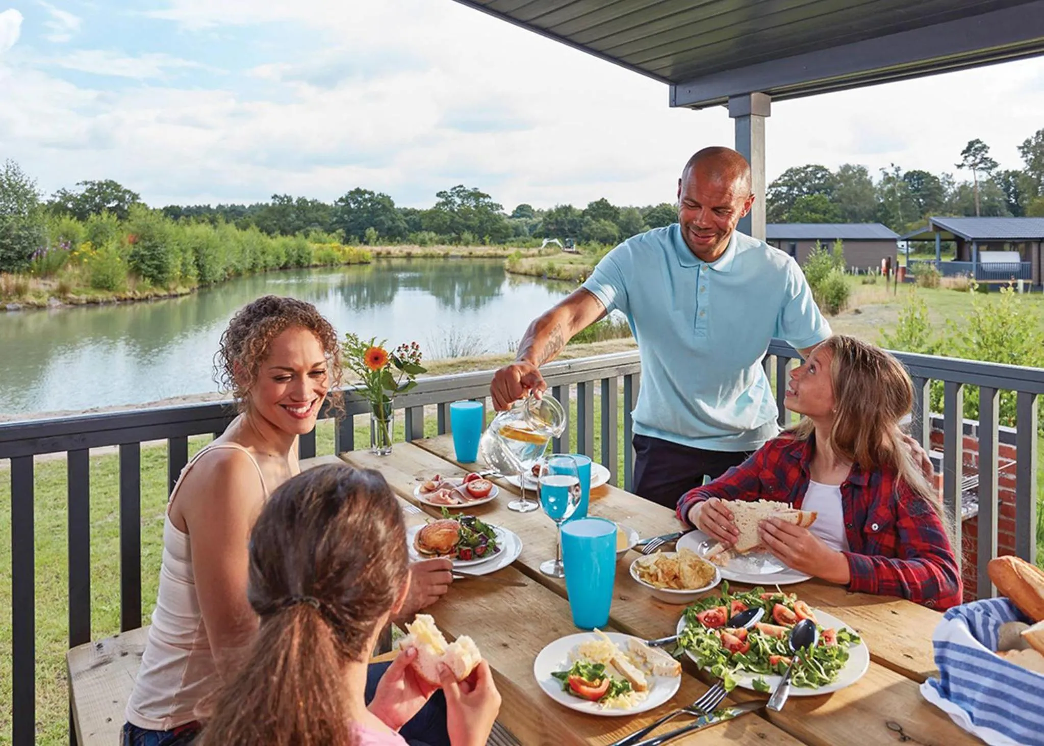 Property building in Woodhall Country Park Lodges